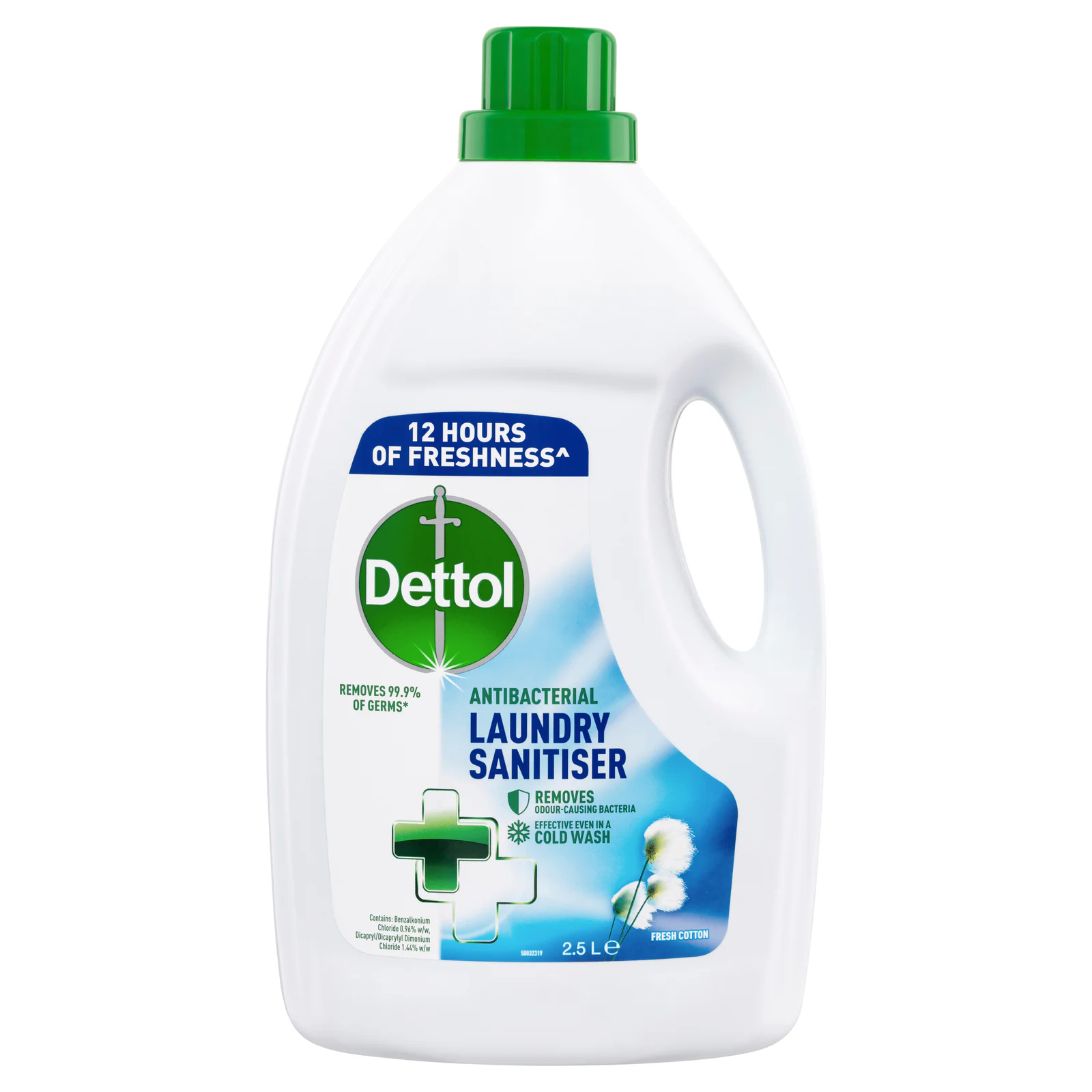 Dettol Antibacterial Laundry Sanitiser Fresh Cotton 2.5 Litre