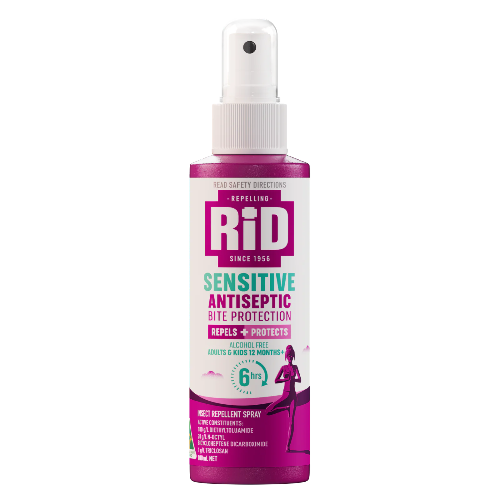 RID Sensitive Antiseptic Bite Protection Pump Spray 100mL