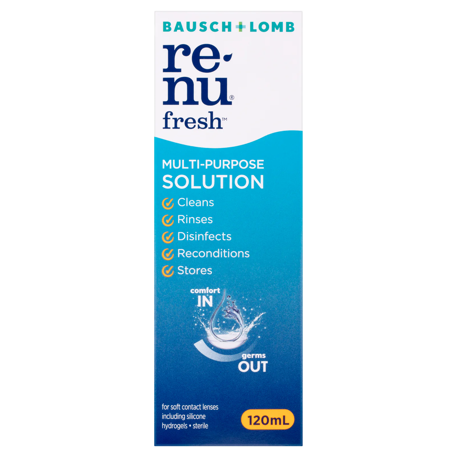 Bausch & Lomb Renu Fresh Multi Purpose Solution Contact Lense 120ml