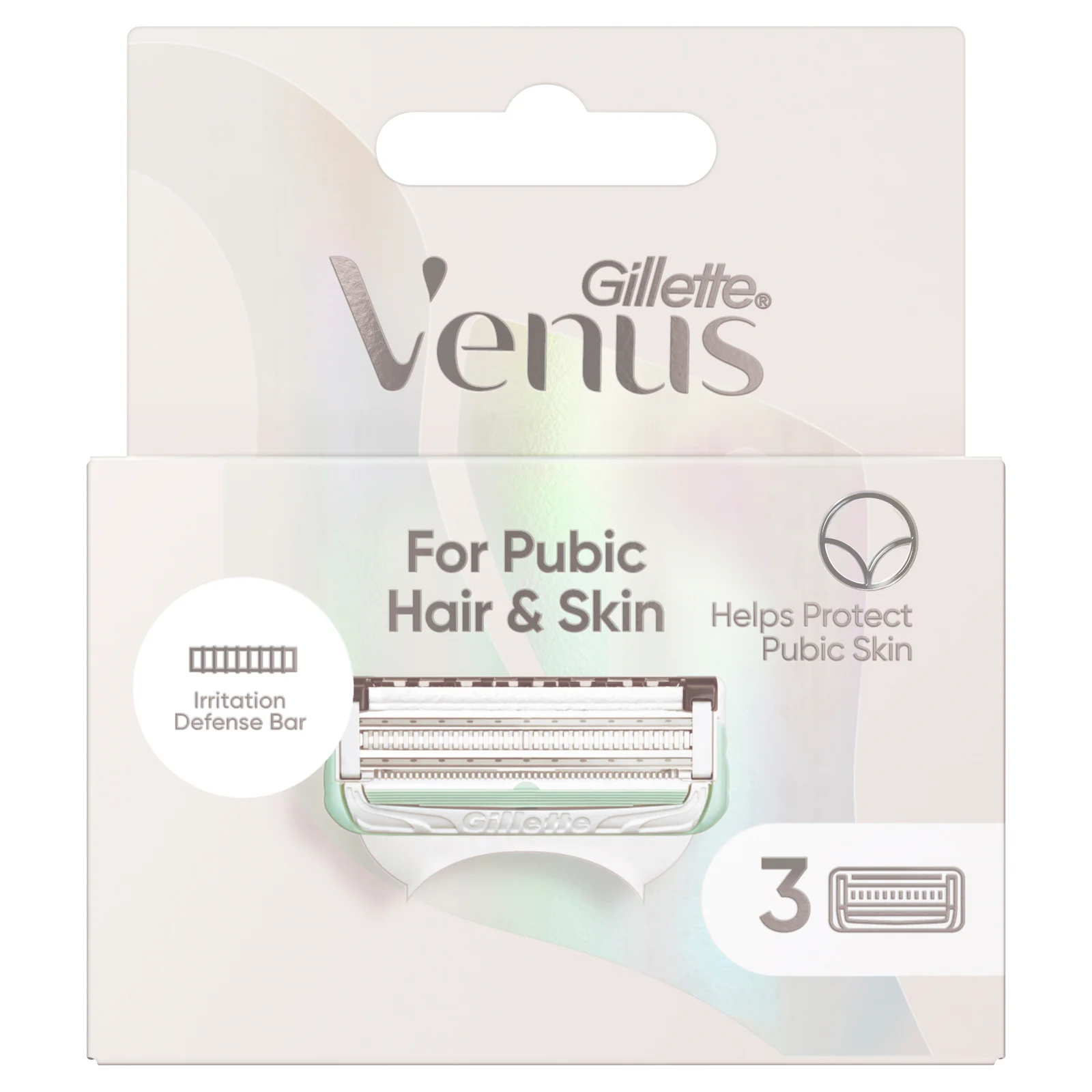 Gillette Venus Women's Bikini Razor Blades For Pubic Hair & Skin 3 pack