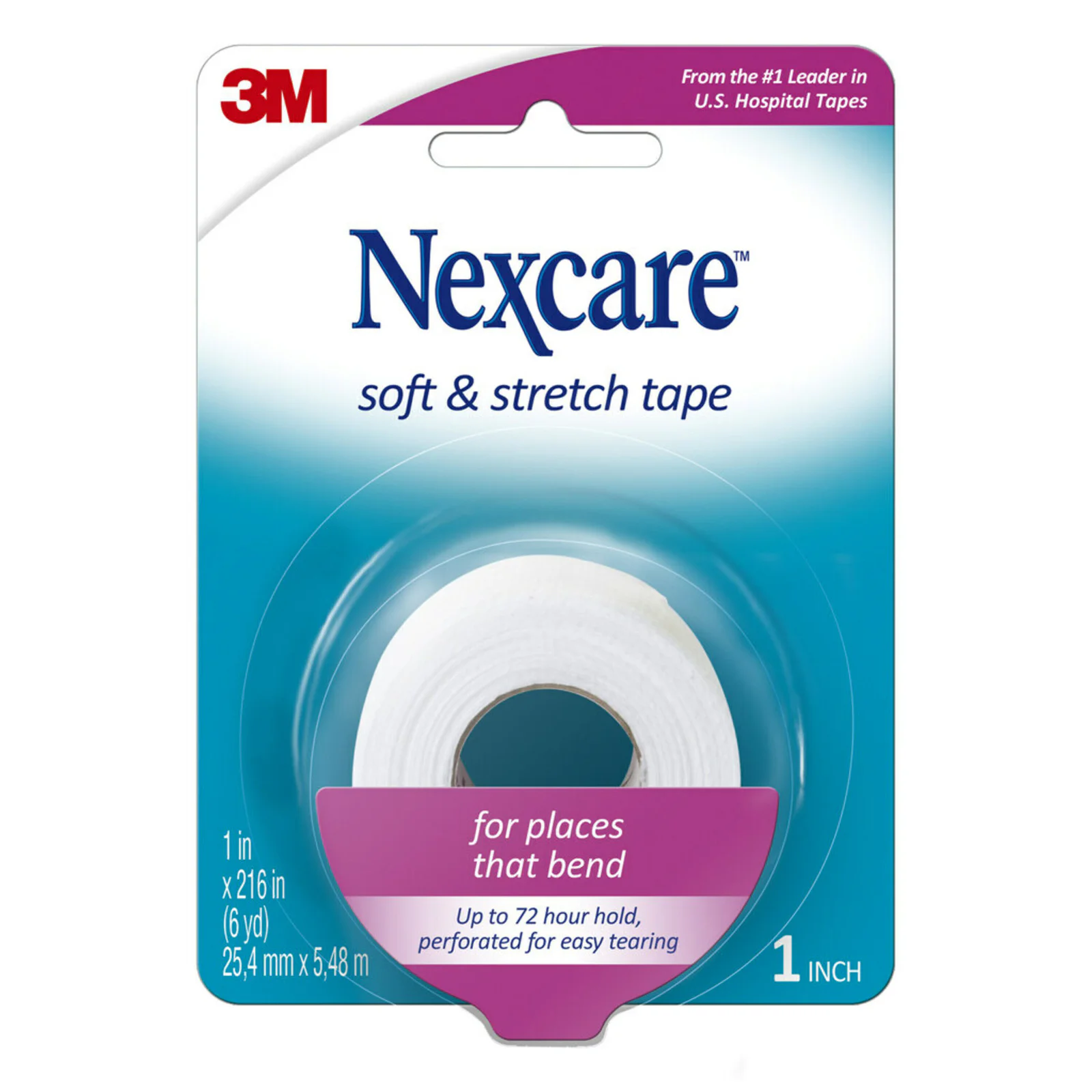Nexcare Soft Cloth Tape 25.4mm X 5m - 1 each