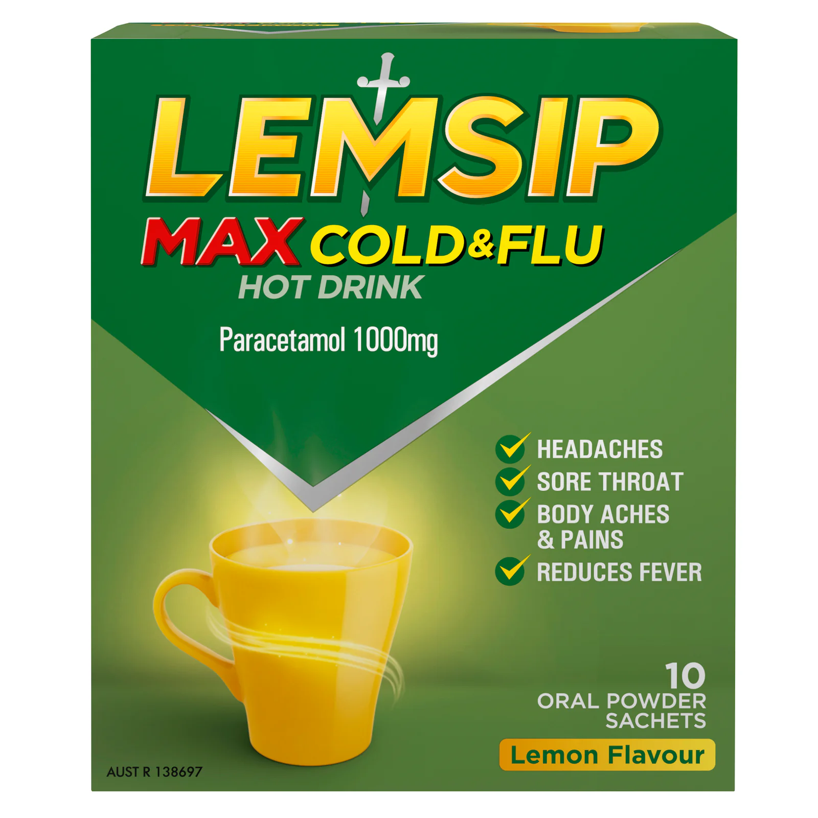 Lemsip Max Cold & Flu 10 sachets