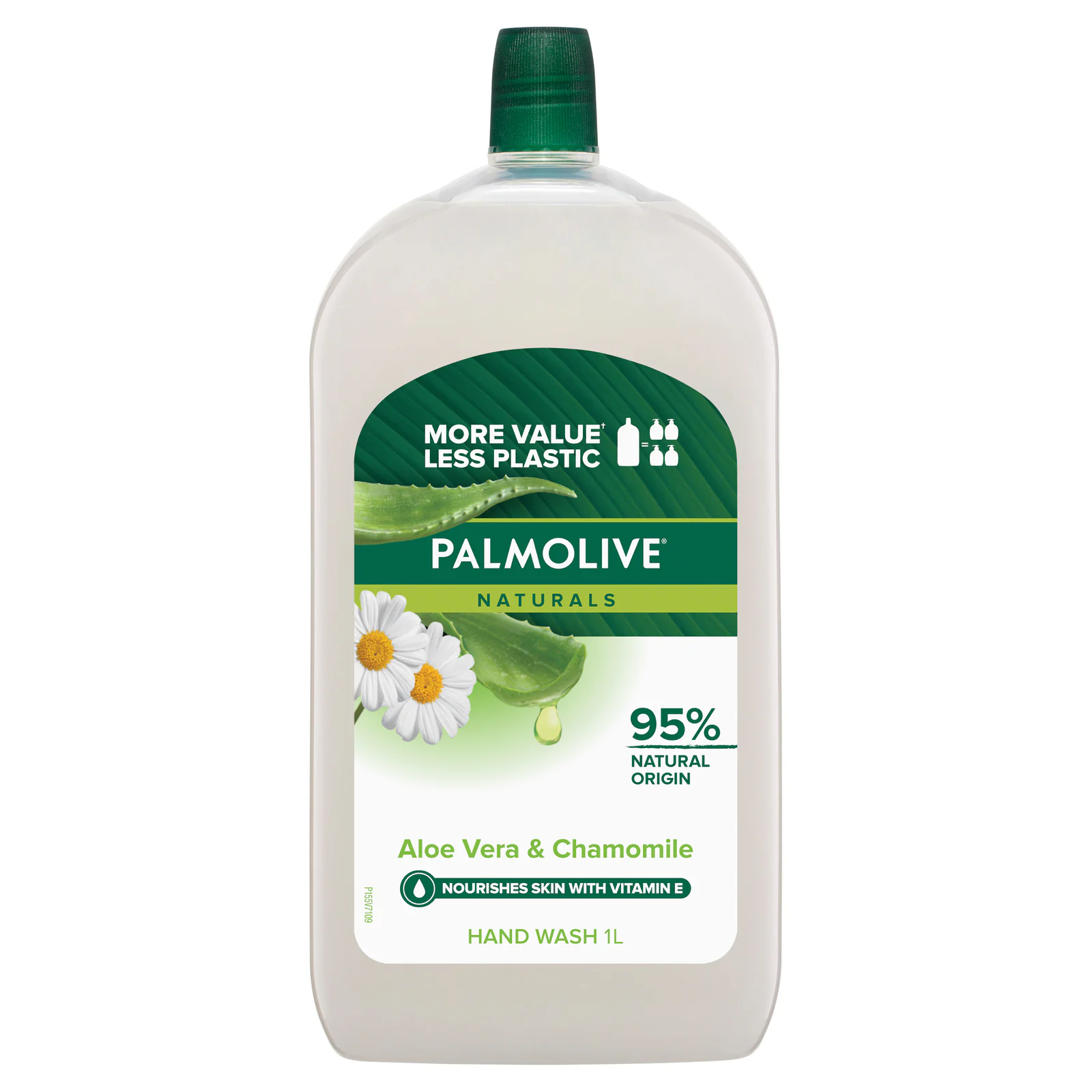 Palmolive Naturals Aloe Vera and Chamomile Liquid Hand Wash Refill 1L