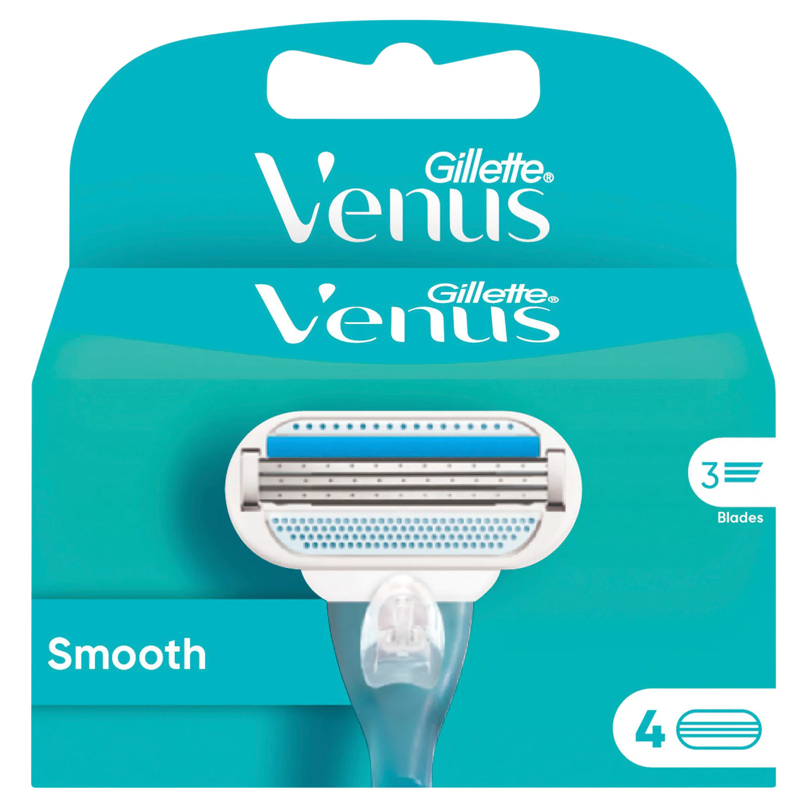 Gillette Venus Smooth Razor Blade Refills 4 Pack