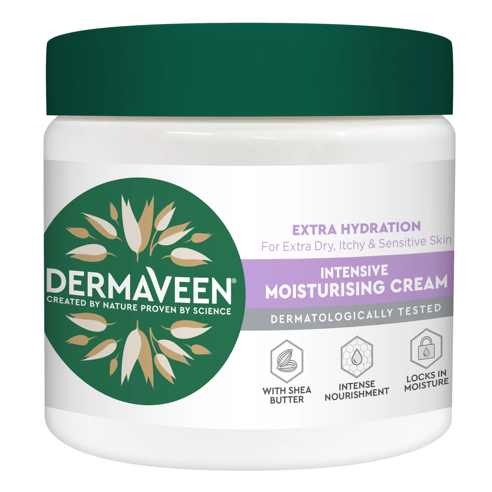 DermaVeen Extra Hydration Intensive Moisturising Cream 450g