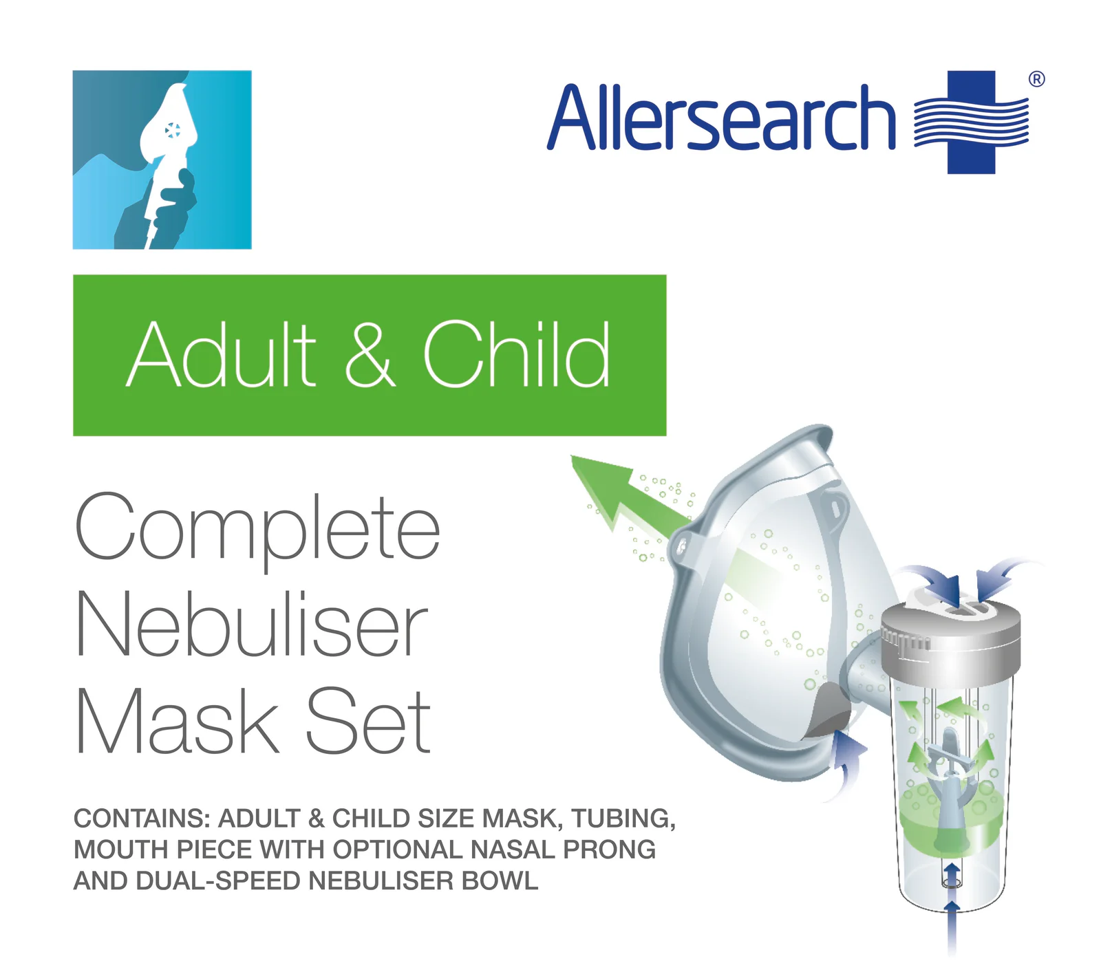 Allersearch Complete Nebuliser Kit 1 each