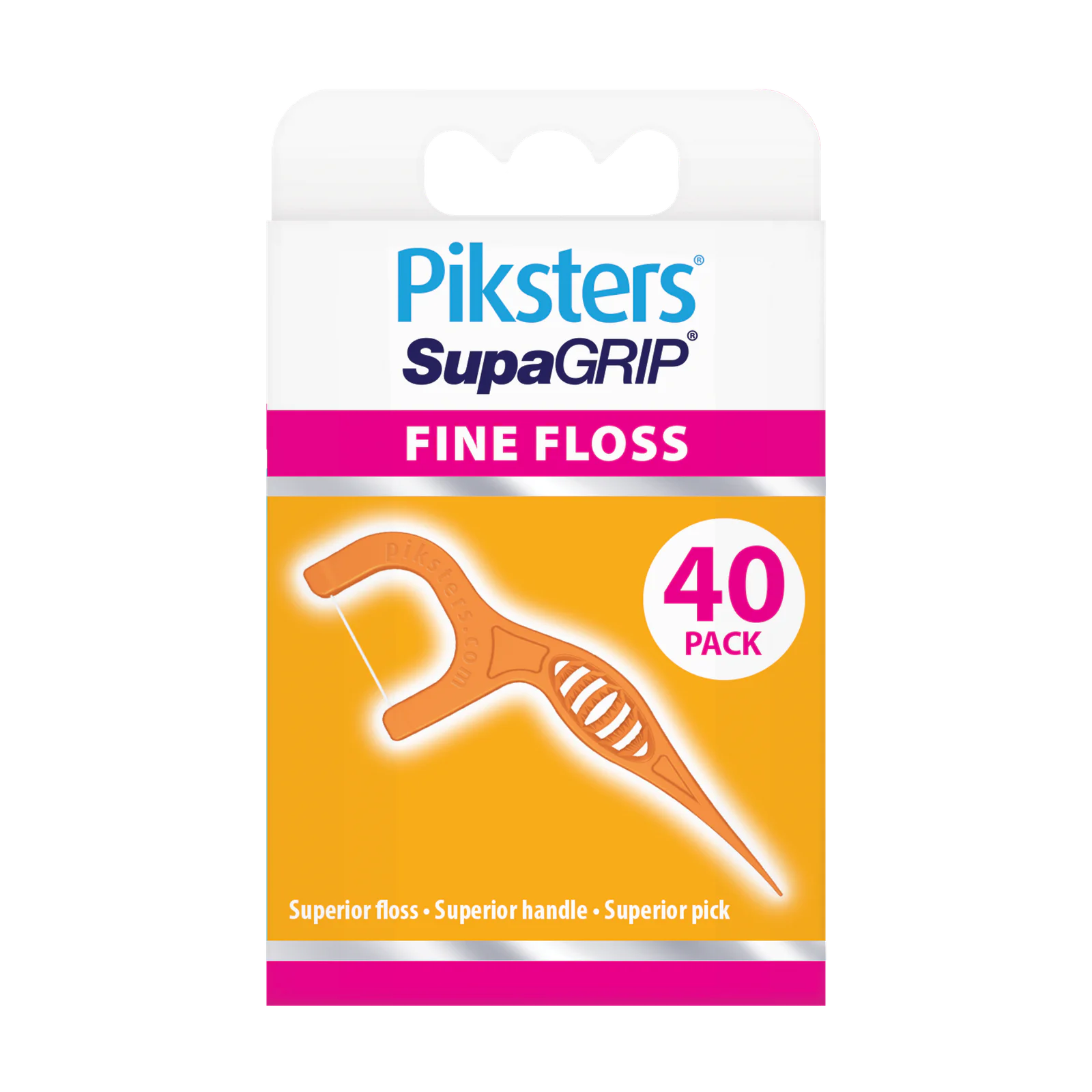 Piksters SupaGRIP Fine Floss Picks 40 Pack