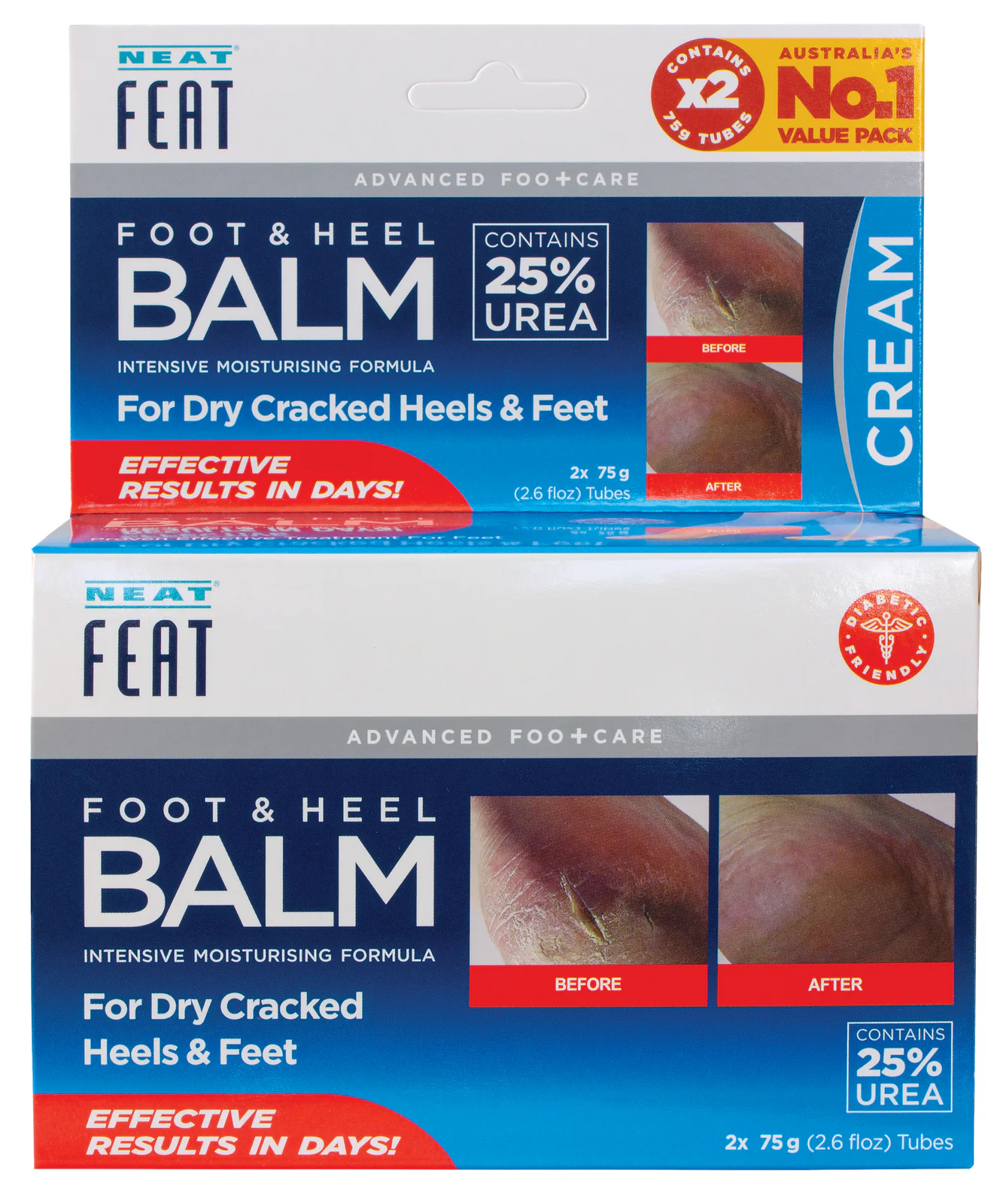 Neat Feat Foot & Heel Balm 75g - 2 pack
