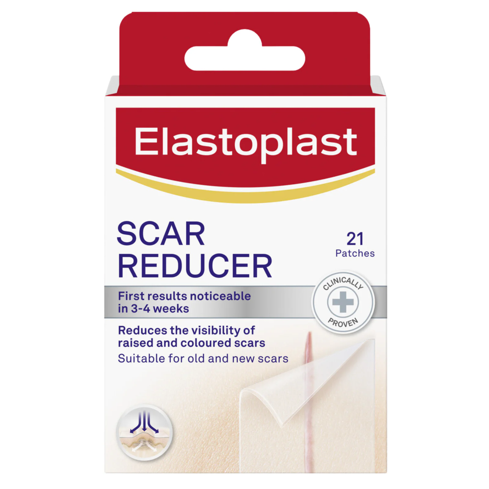 Elastoplast Scar Reducer Plastic 3.8cm X 6.8cm - 21 pack