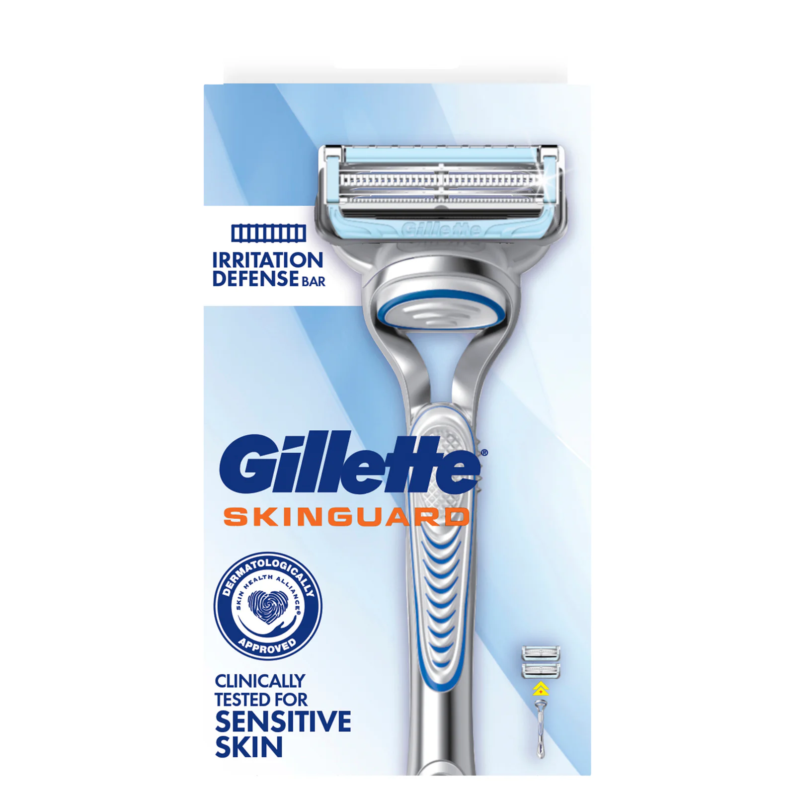 Gillette Skinguard Manual Razor Handle Blade Refill 2 pack