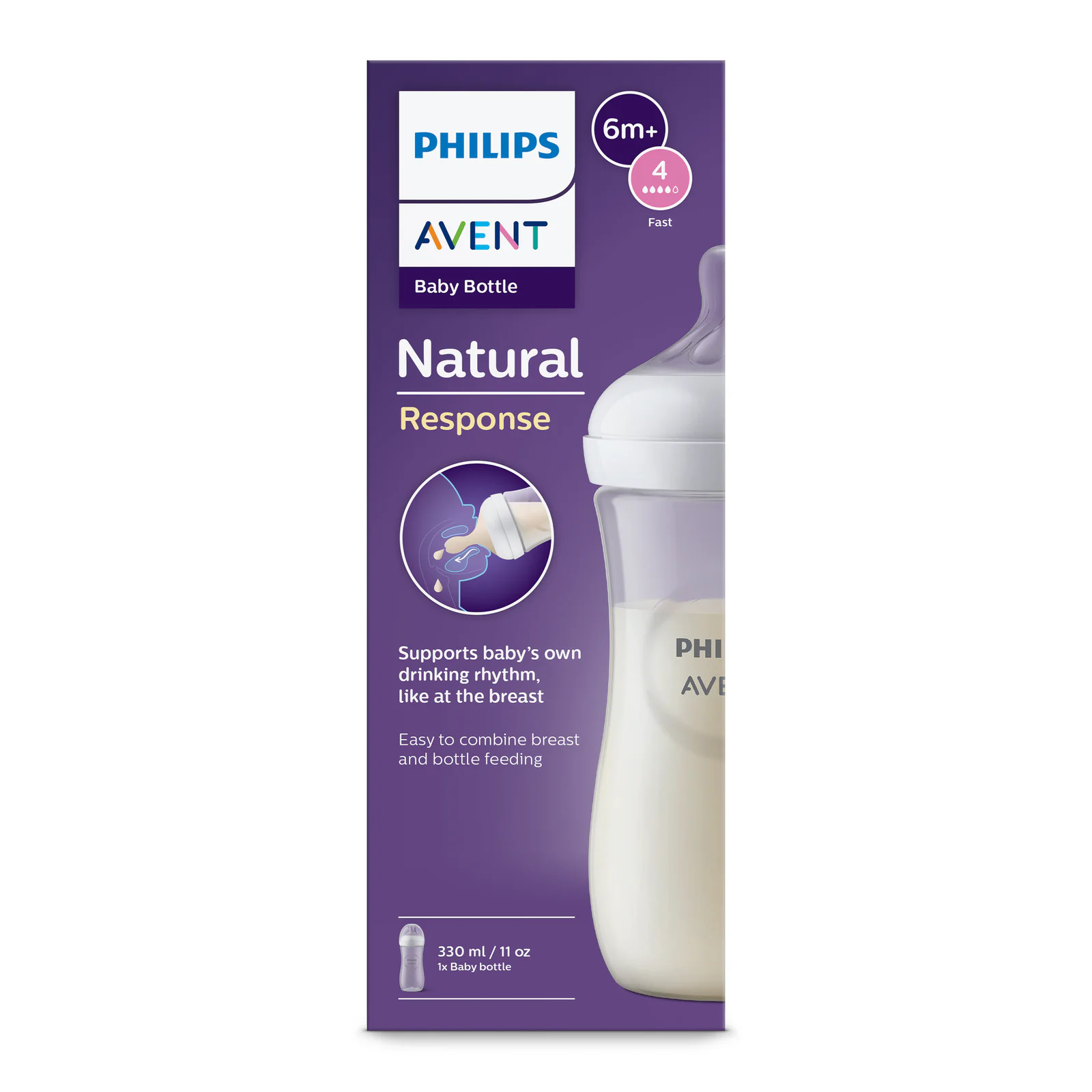Avent Natural Response Baby Bottle 1 pack