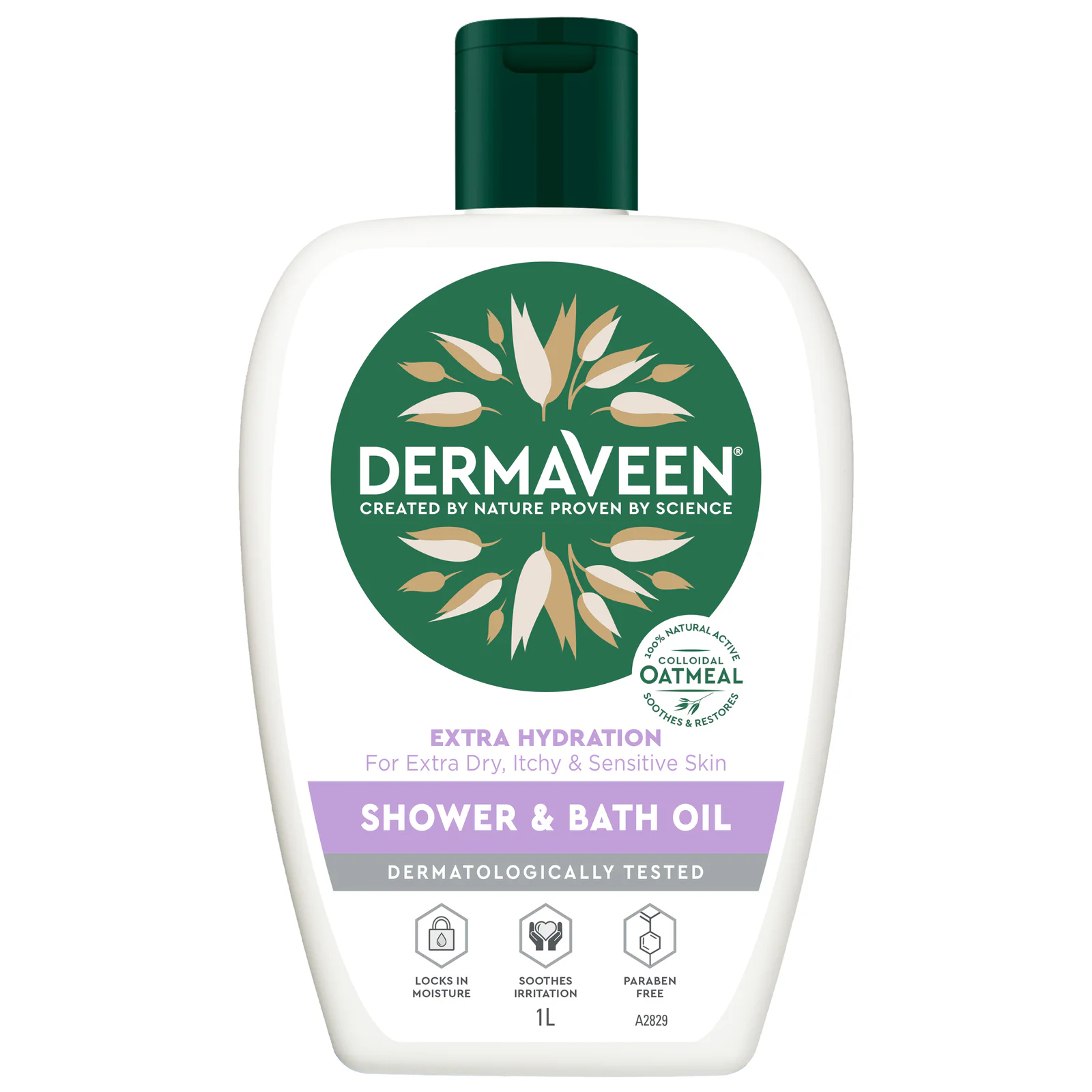 DermaVeen Extra Hydration Shower & Bath Oil 1 litre