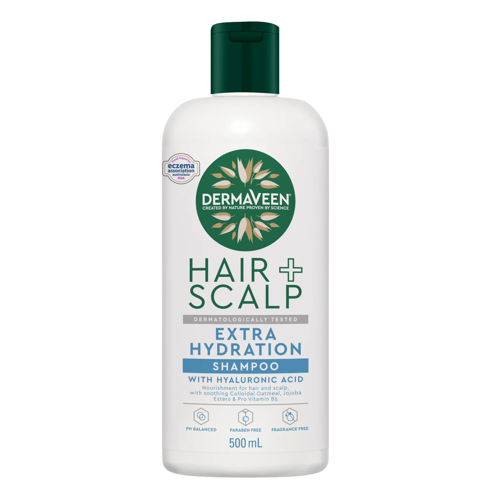 DermaVeen Hair + Scalp Extra Hydration Shampoo 500mL
