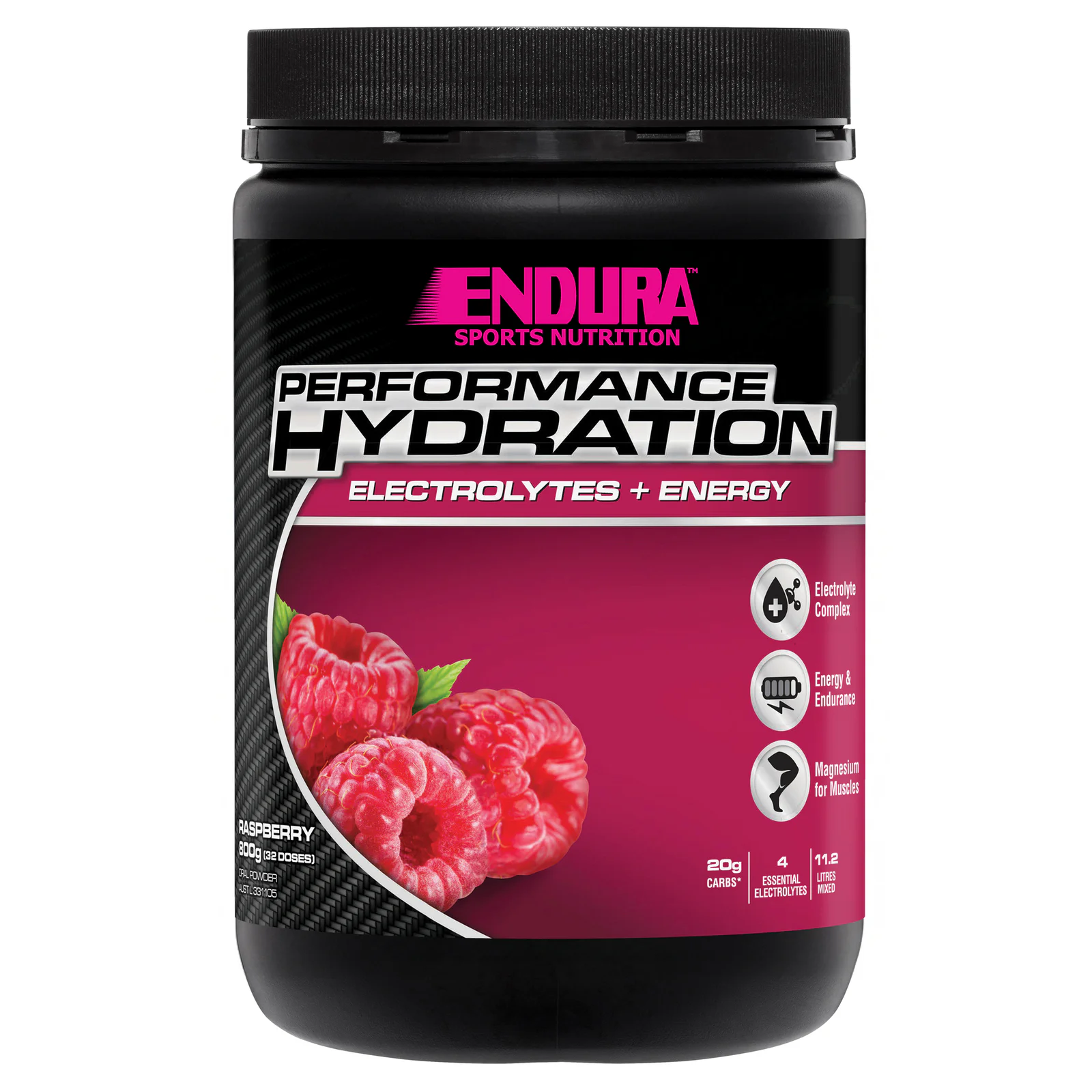 Endura Rehydration Performance Fuel Raspberry 800g