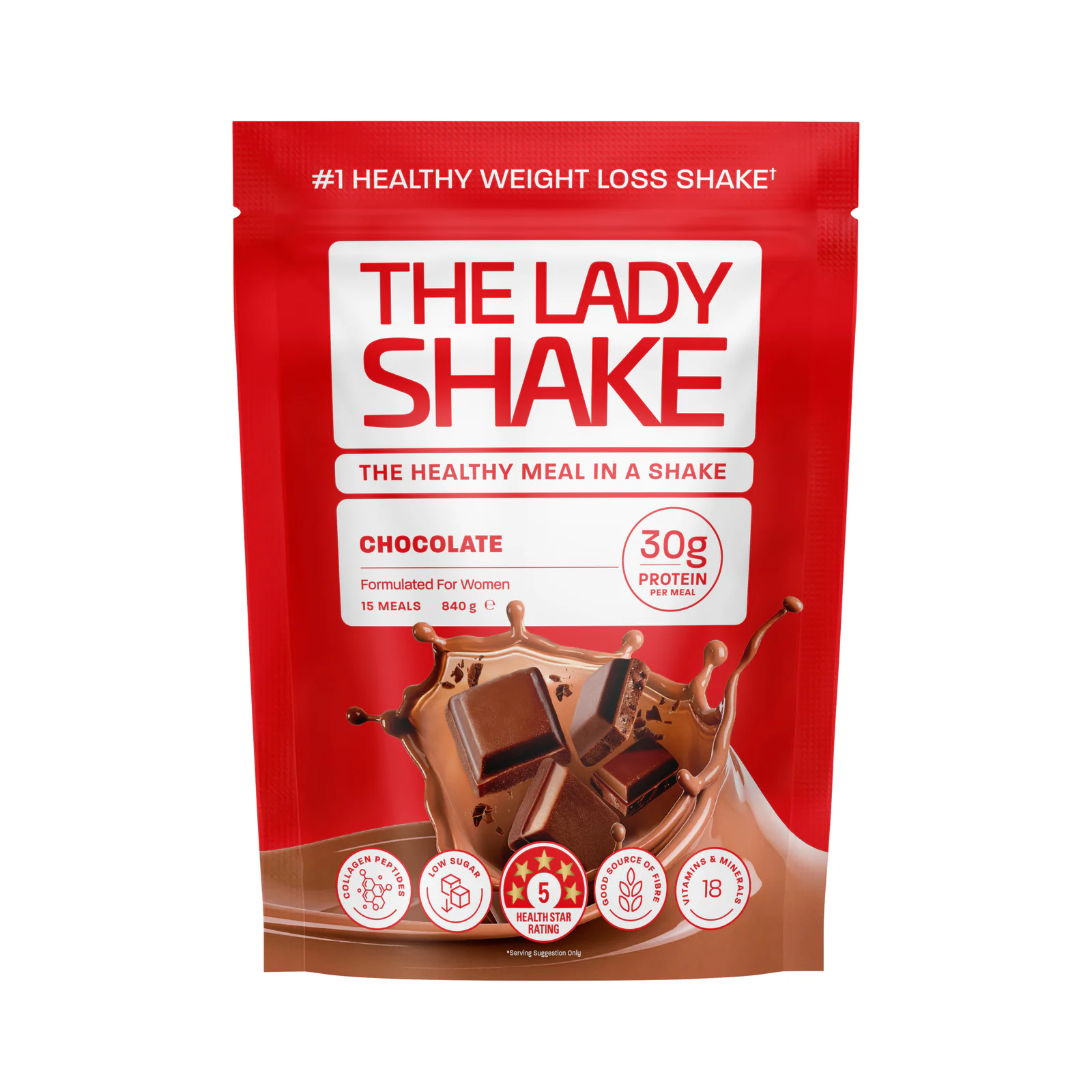 The Lady Shake Meal Replacement Chocolate 840g