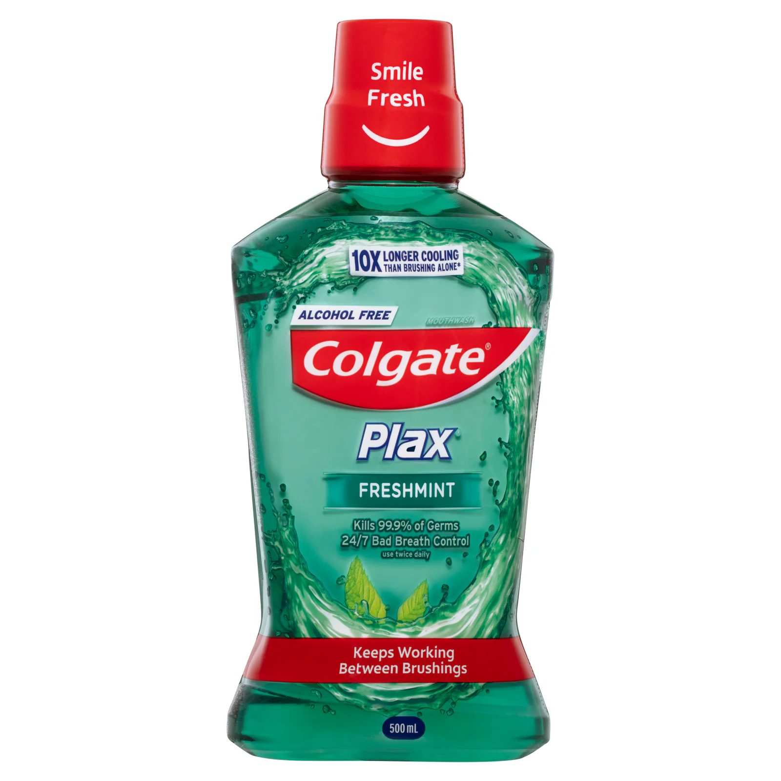 Colgate Plax Alcohol Free Freshmint Mouthwash 500mL