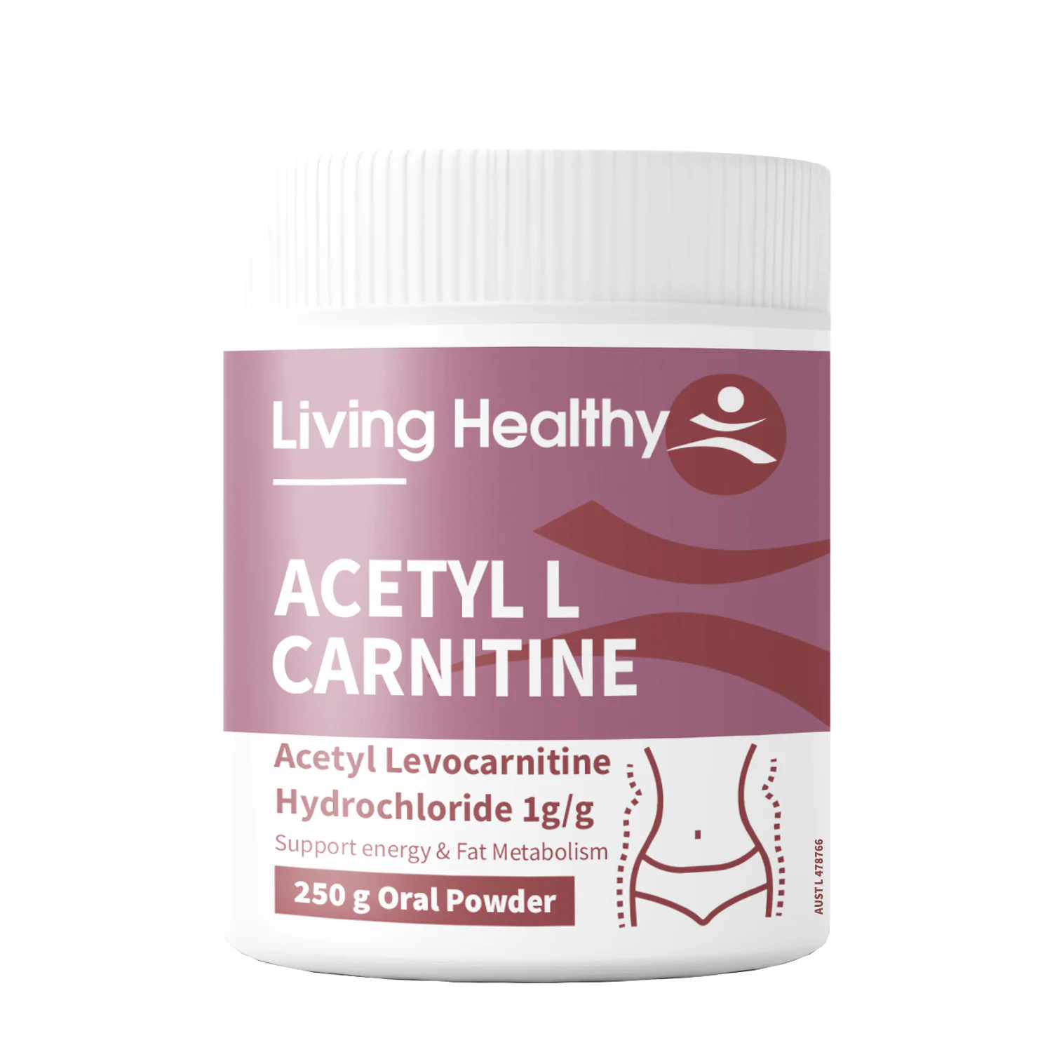 Living Healthy Pro-Fit Acetyl L-Carnitine Powder 250g