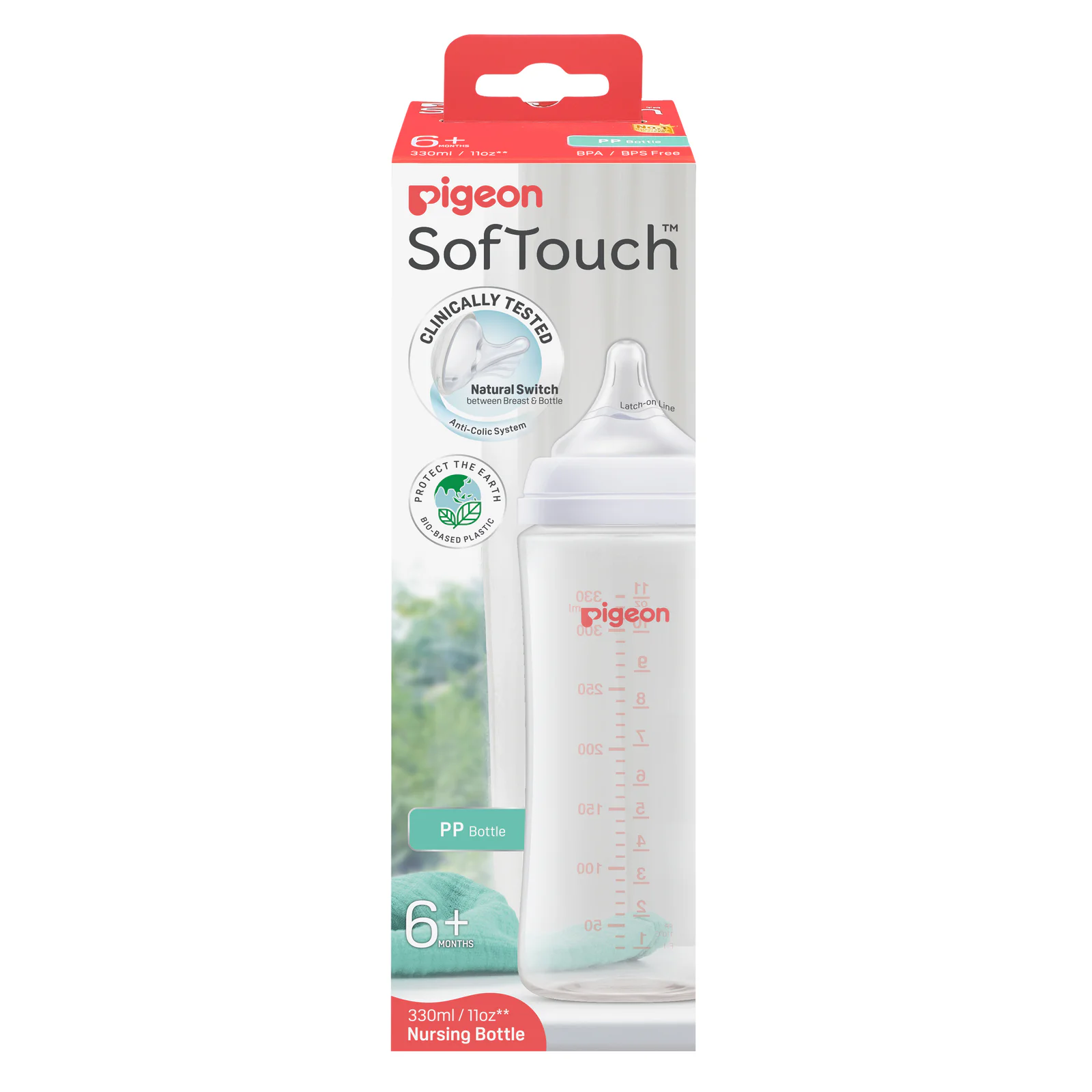 Pigeon Softtouch 3 Bottle L PP 330 ml