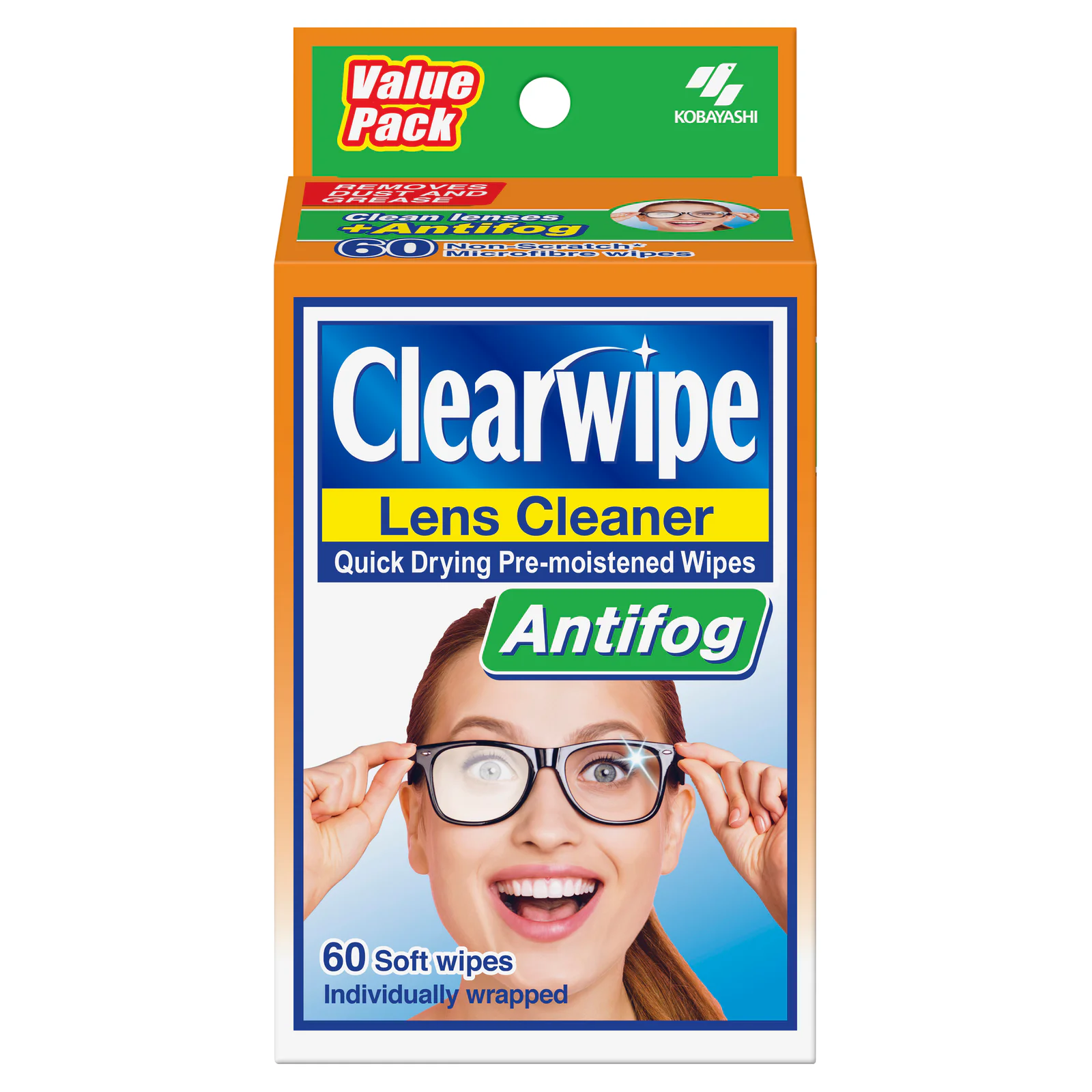 Clearwipe Lens Cleaner With Antifog 60 pieces - 1 each