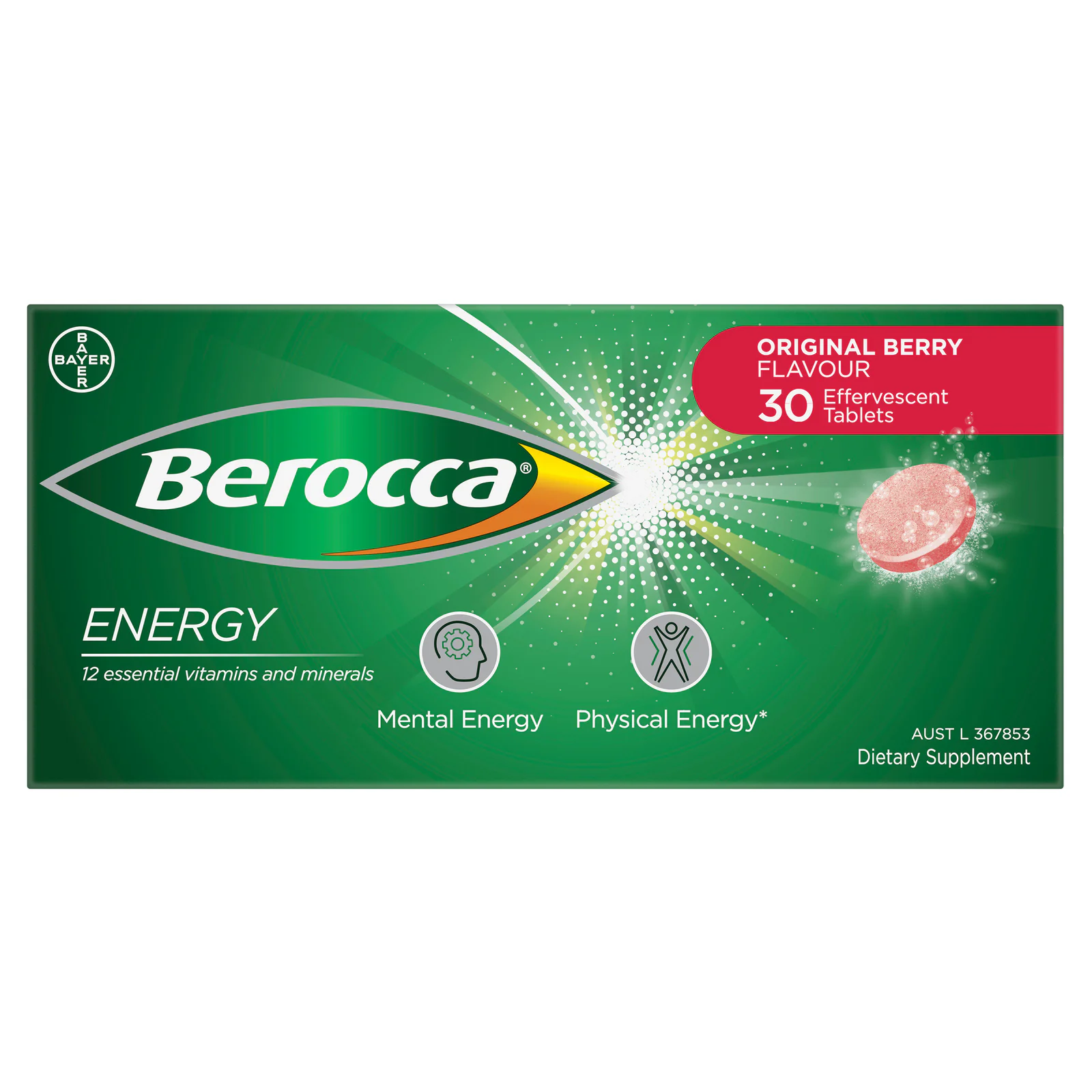 Berocca Energy Original Berry 30 tablets
