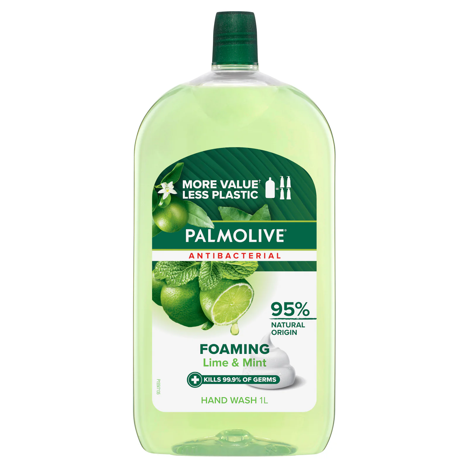 Palmolive Antibacterial Foaming Hand Wash Lime & Mint Refill 1L