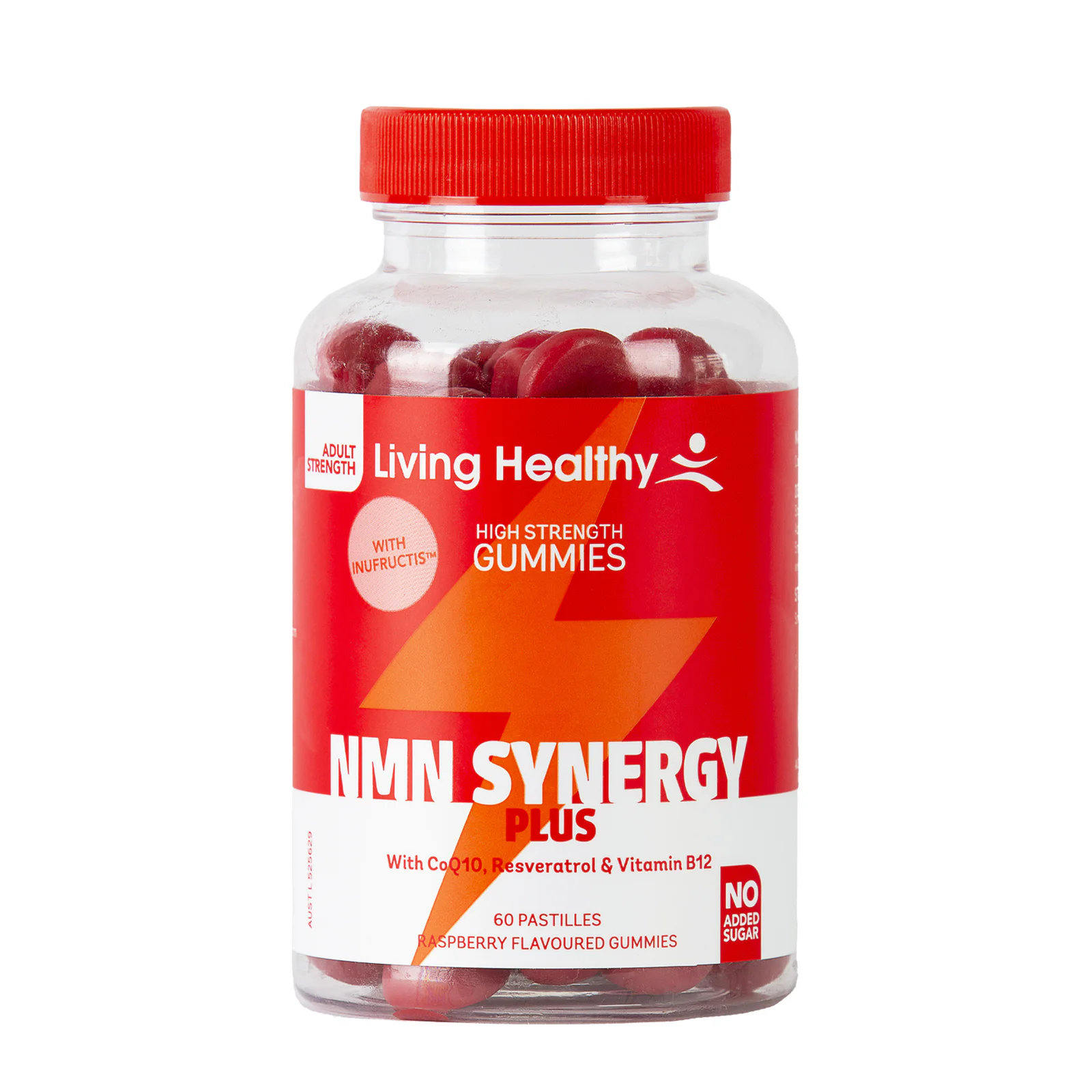 Living Healthy Gummies Nmn Synergy Plus 60 pastilles