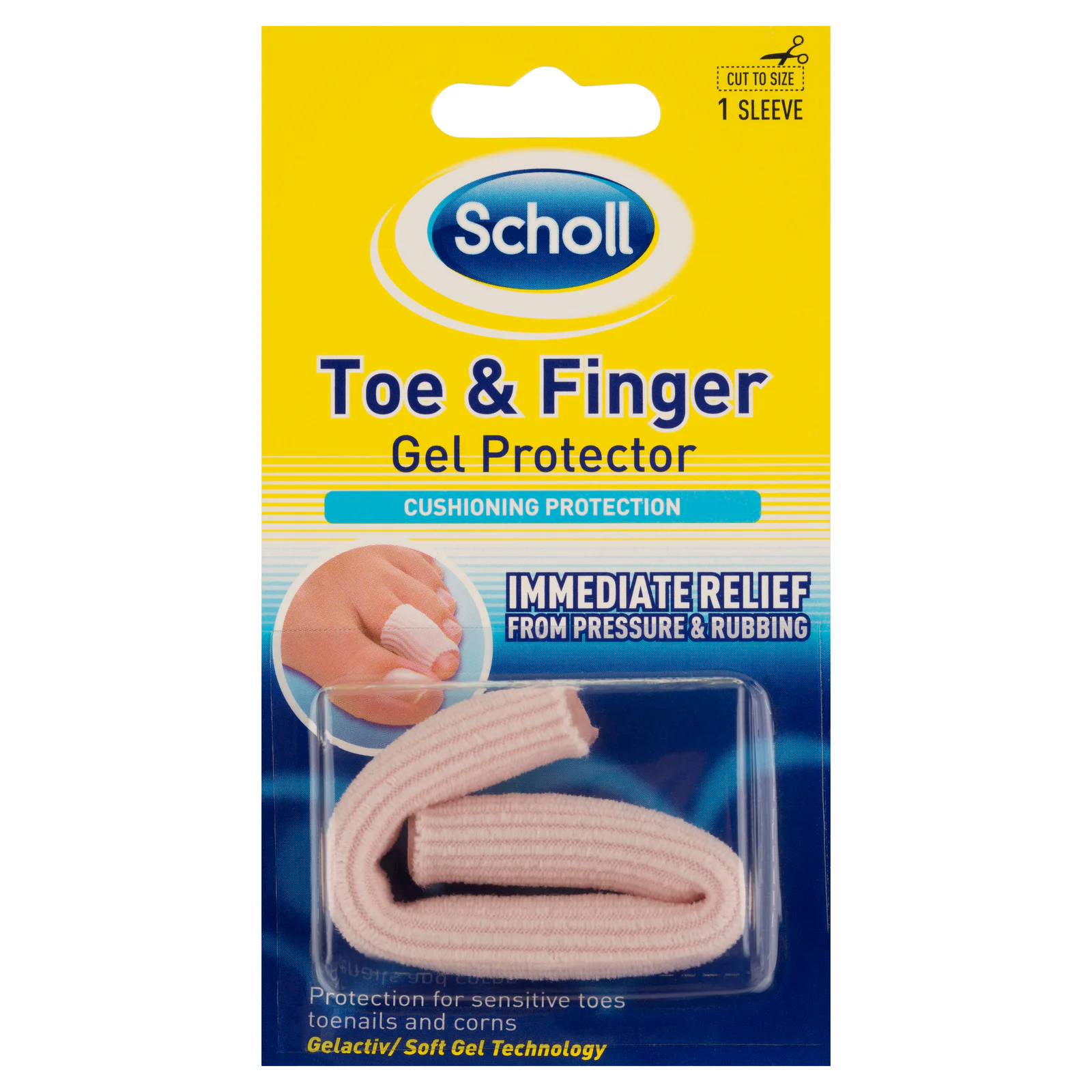 Scholl GelActiv Toe & Finger Gel Protector 1 pack