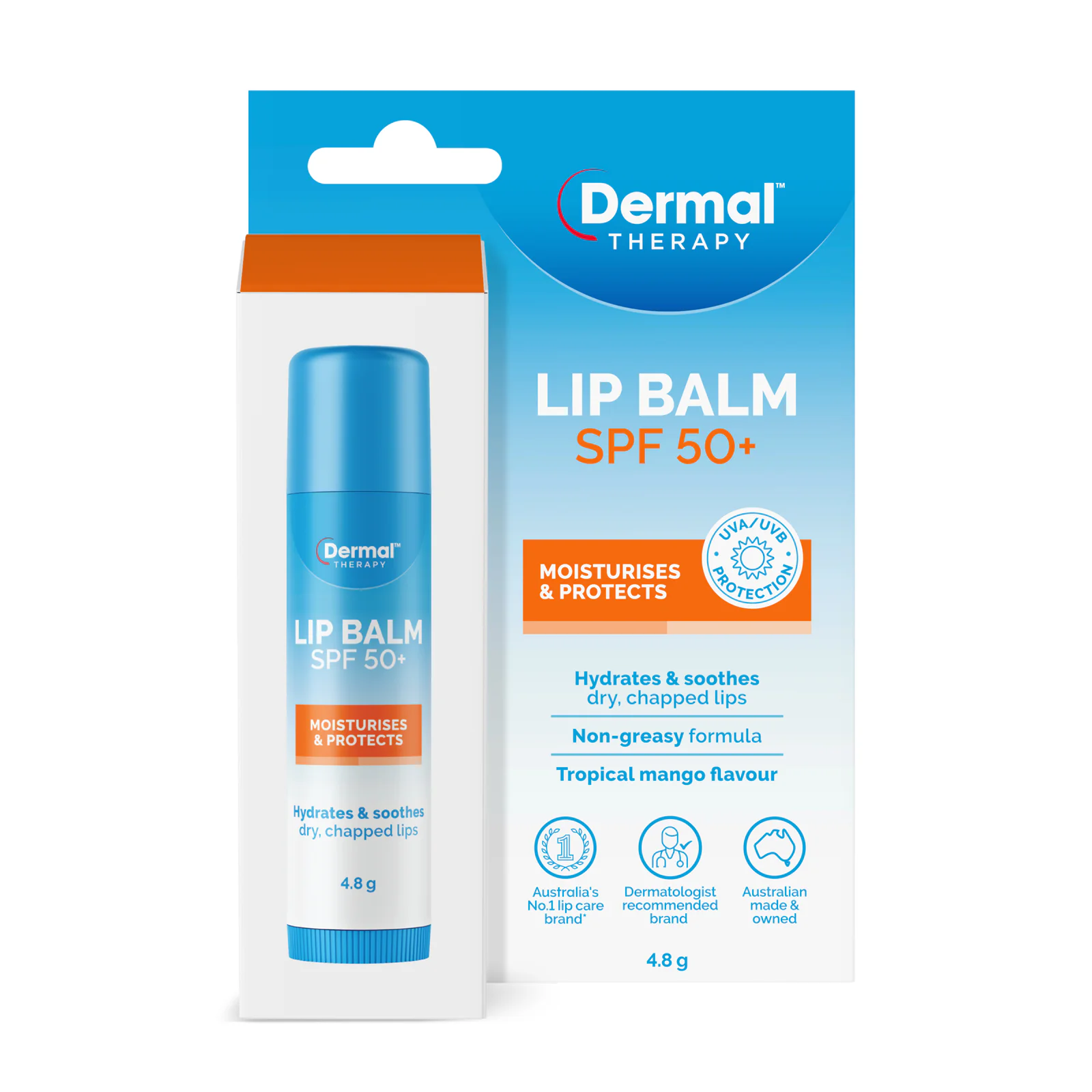 Dermal Therapy Lip Balm SPF 50+ Stick 4.8g