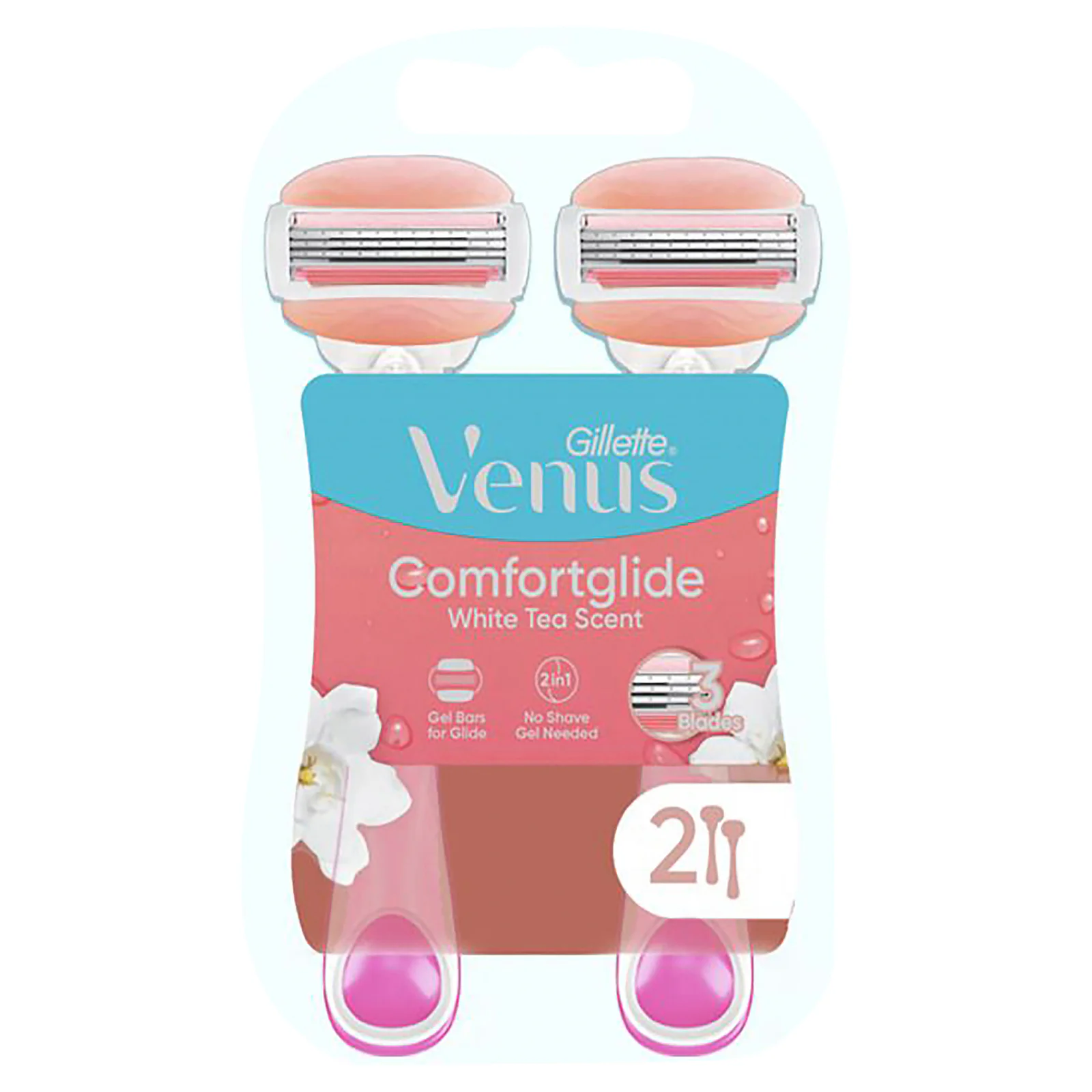 Gillette Venus ComfortGlide White Tea Disposable Razor 2 Pack