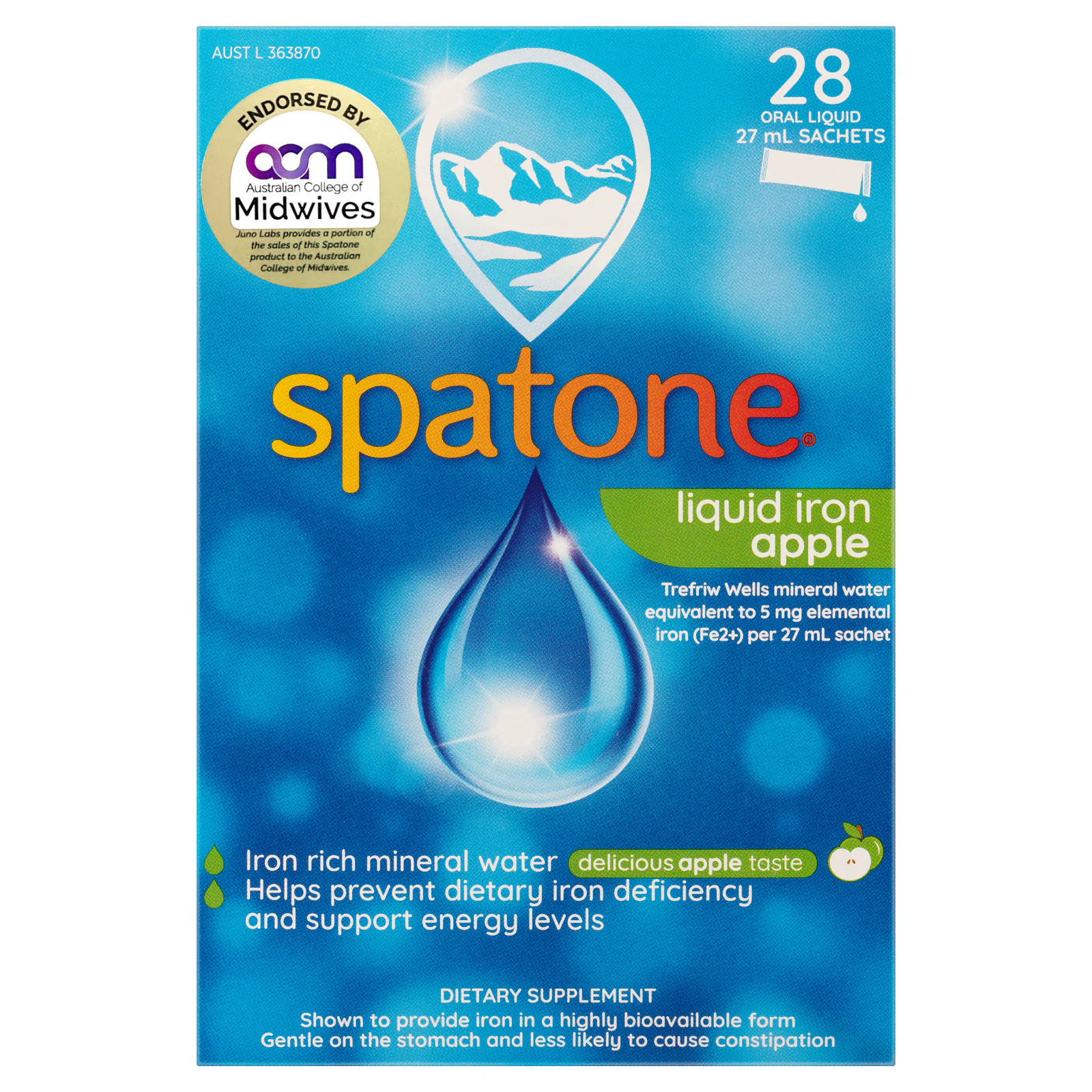 Spatone Liquid Iron Apple 28 sachets