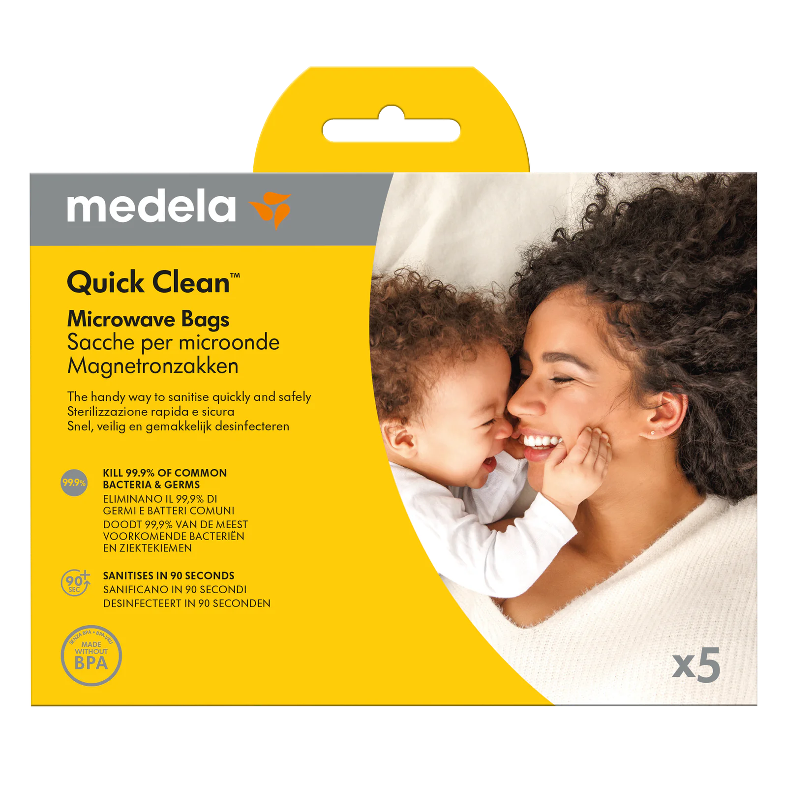 Medela Quick Clean Micro-Steam Bags 5 Pack