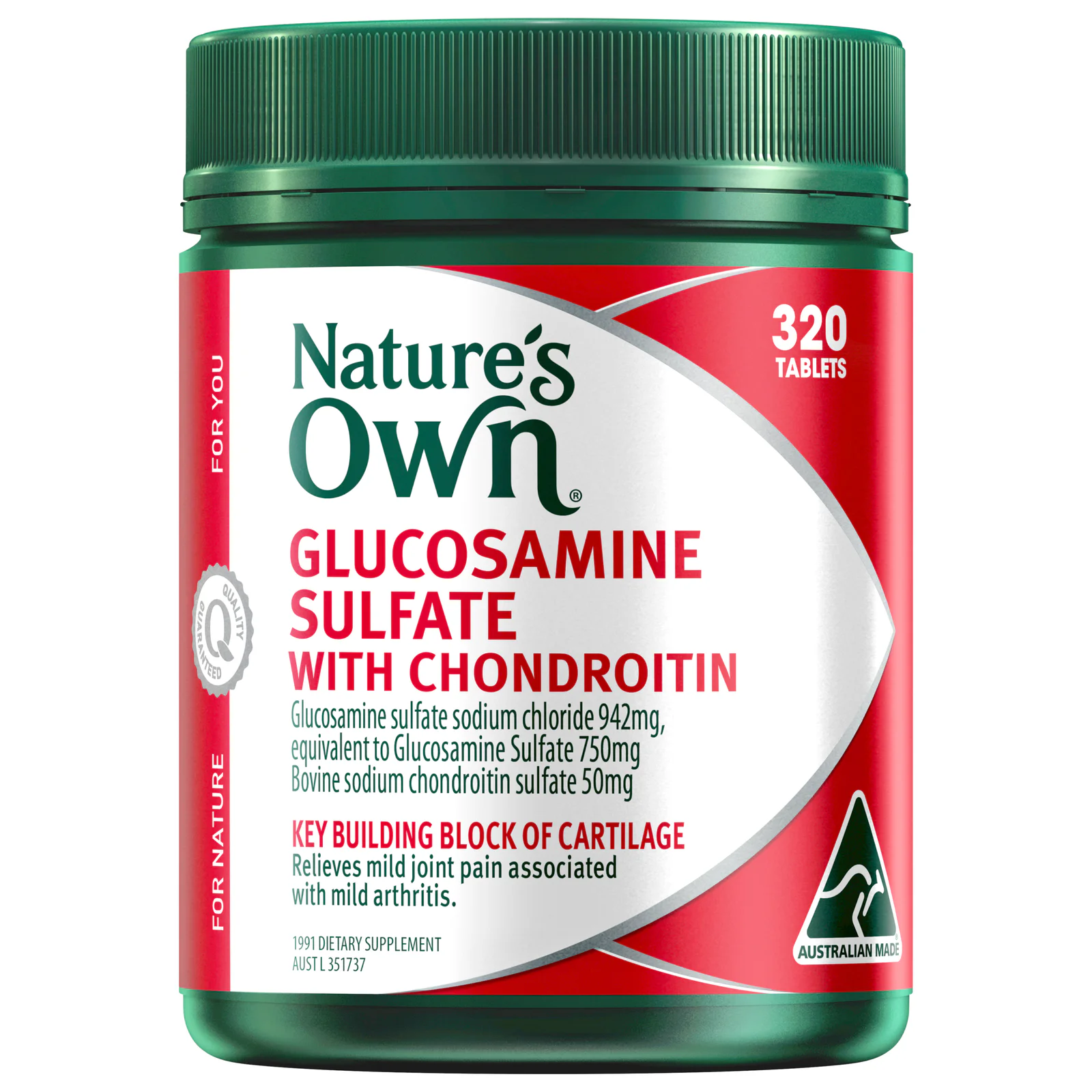 Nature's Own Glucosamine Sulfate with Chondroitin 320 tablets