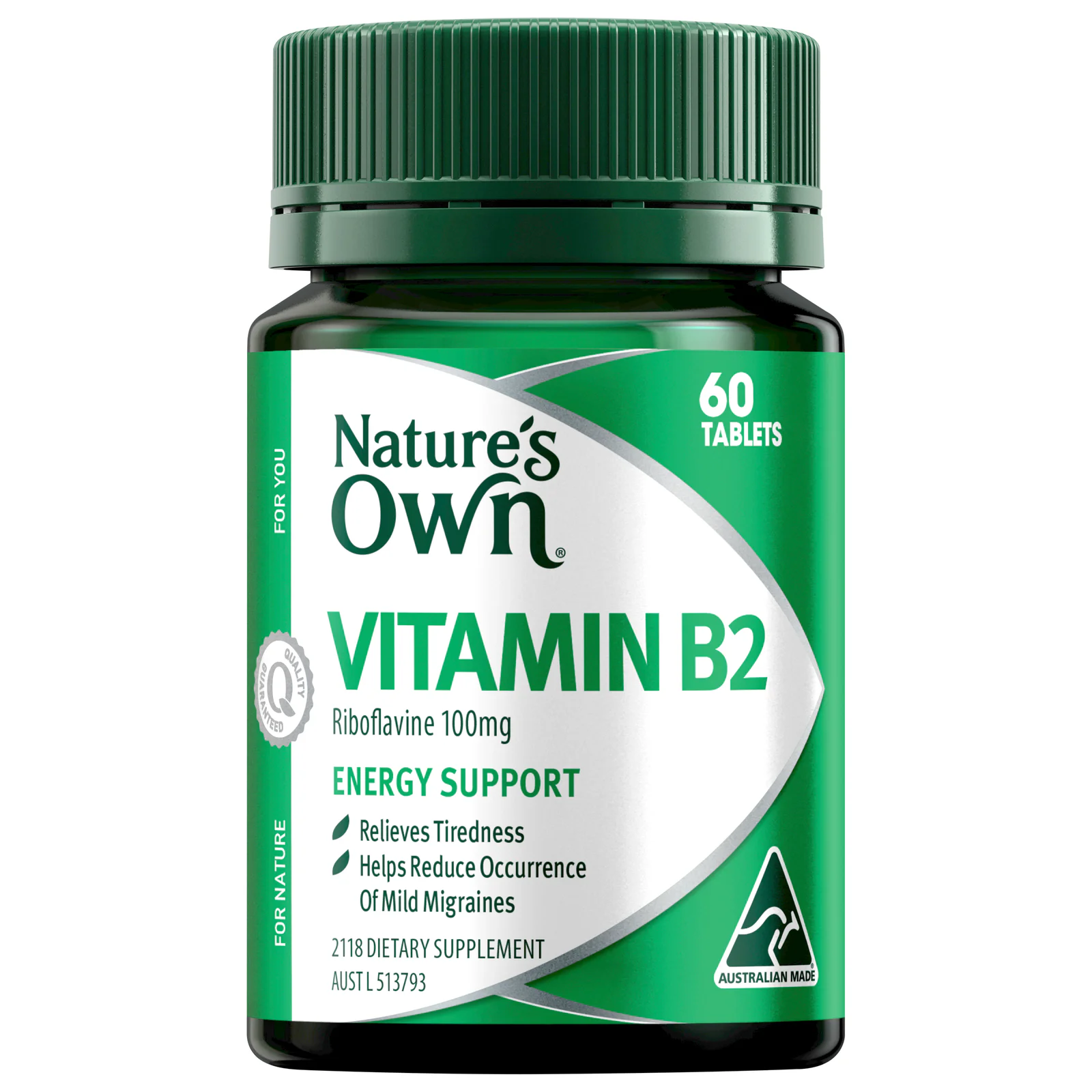 Nature's Own Vit B2 Tablets 100mg 60 tablets