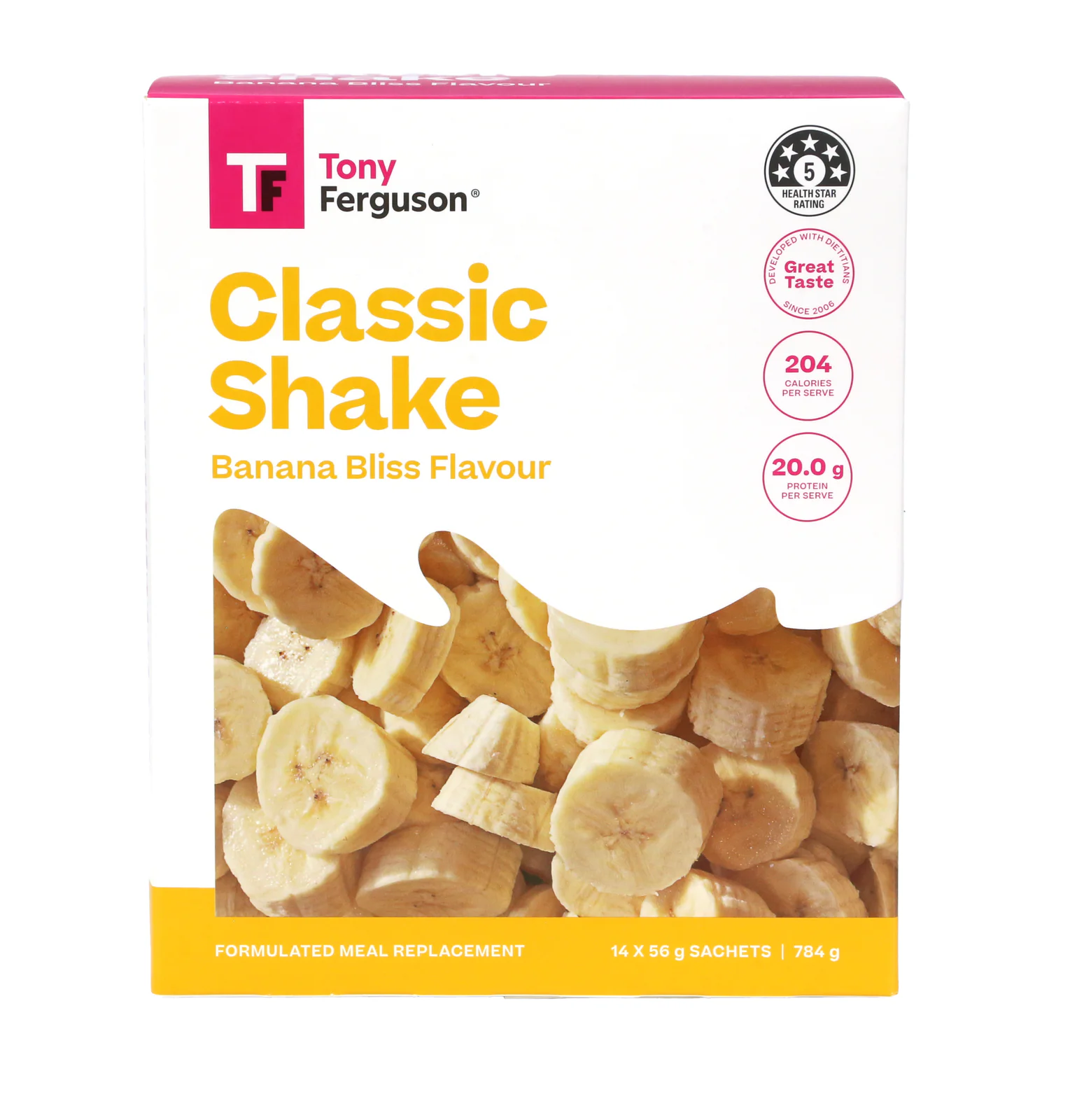 Tony Ferguson Classic Shake Banana Bliss 14 pack