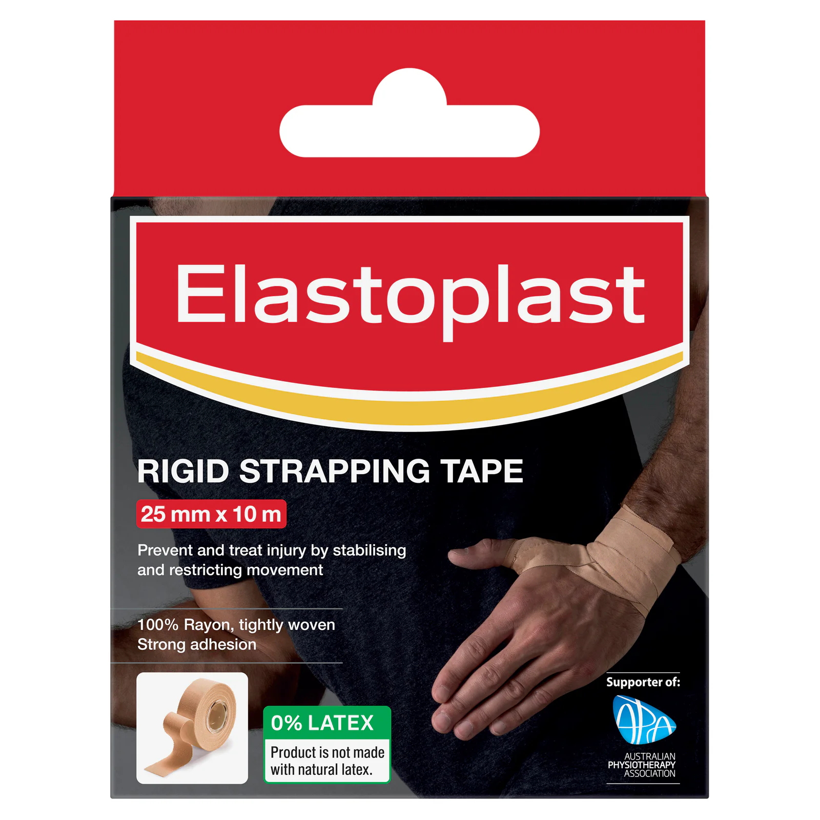 Elastoplast Sport Rigid Strapping Tape 25mm X 10m Tan - 1 roll