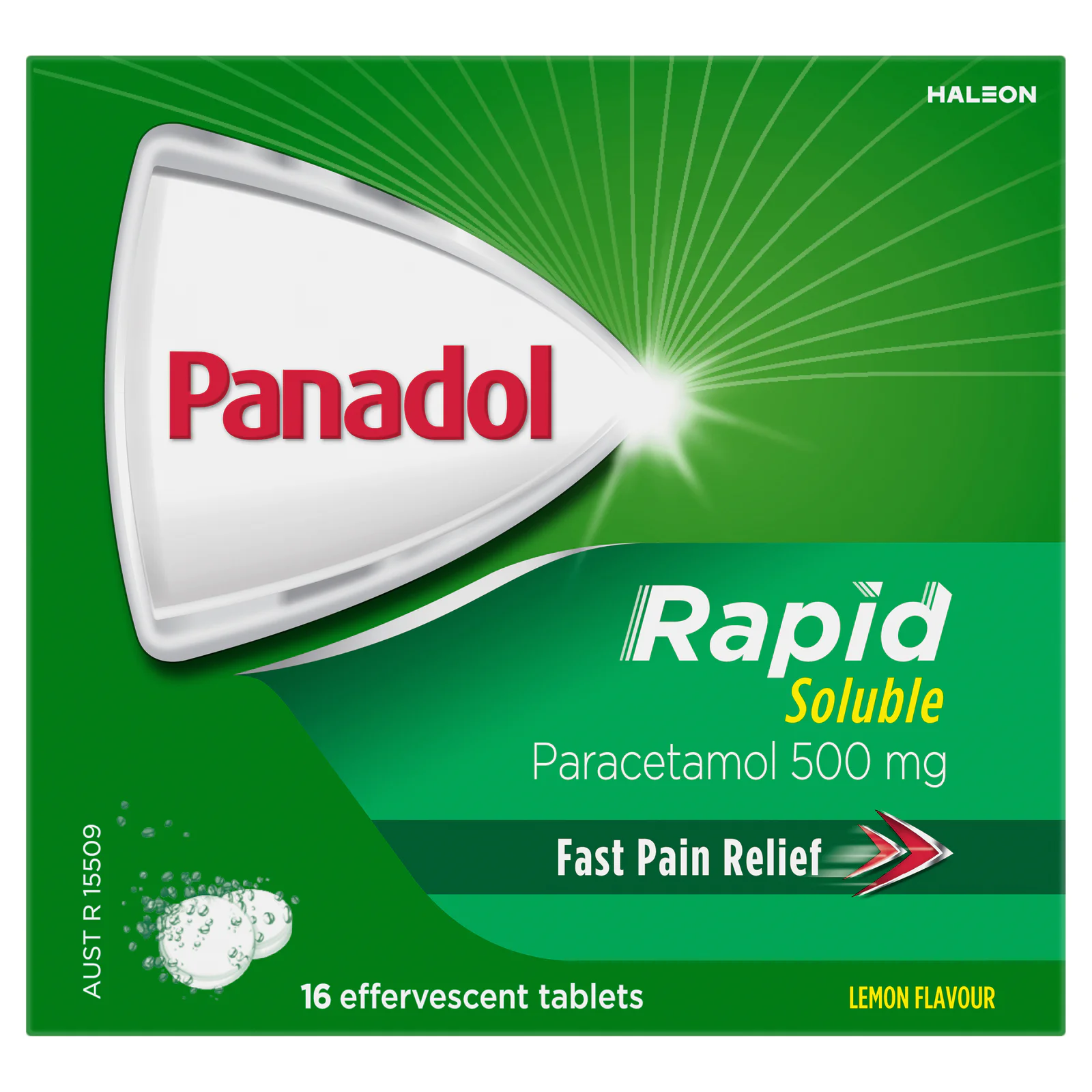 Panadol Rapid Soluble Effervescent 500mg - 16 tablets