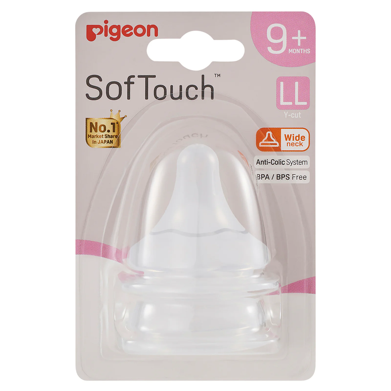 Pigeon Softouch 3 Nipple Blister LL 2 pack