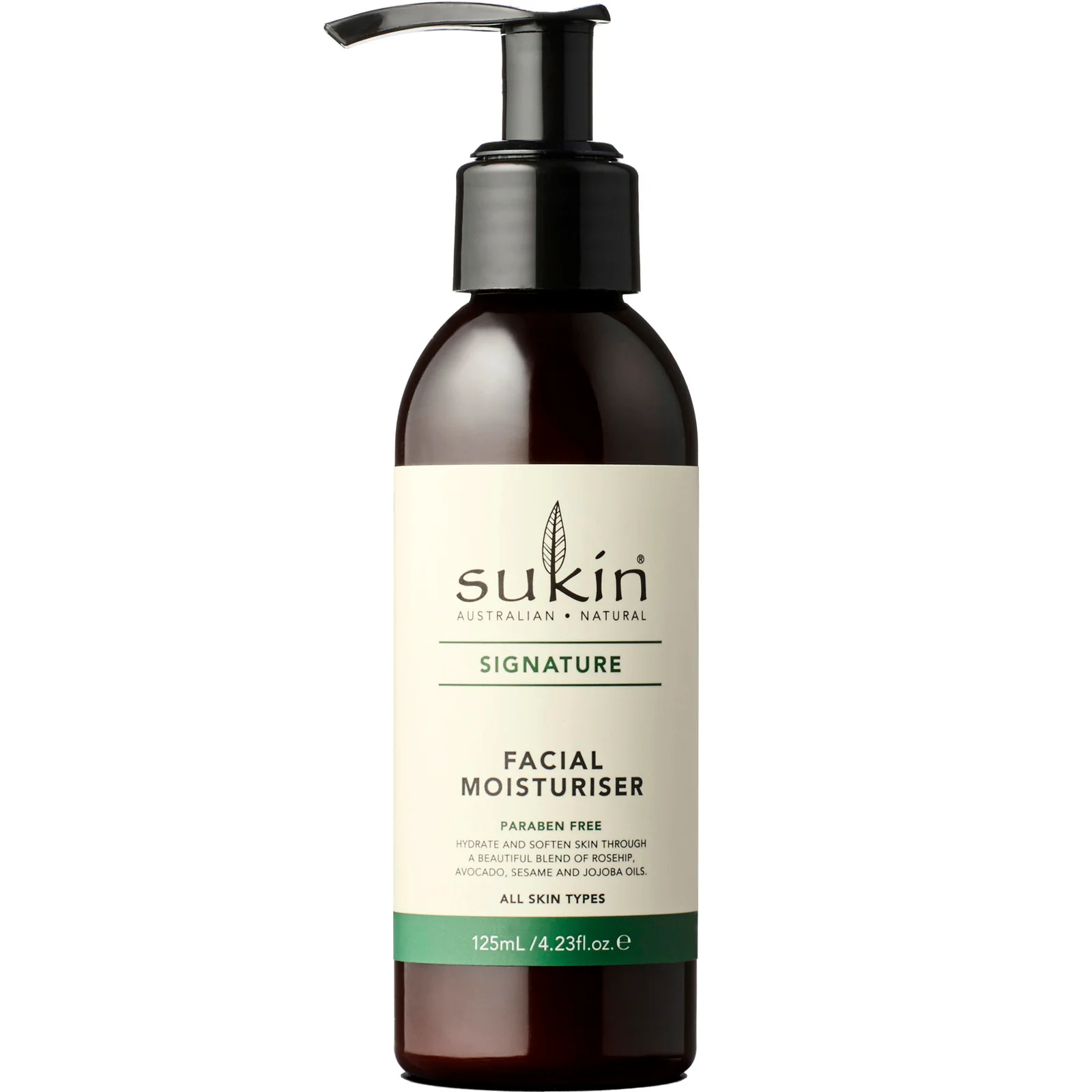 Sukin Facial Moisturiser Pump 125ml