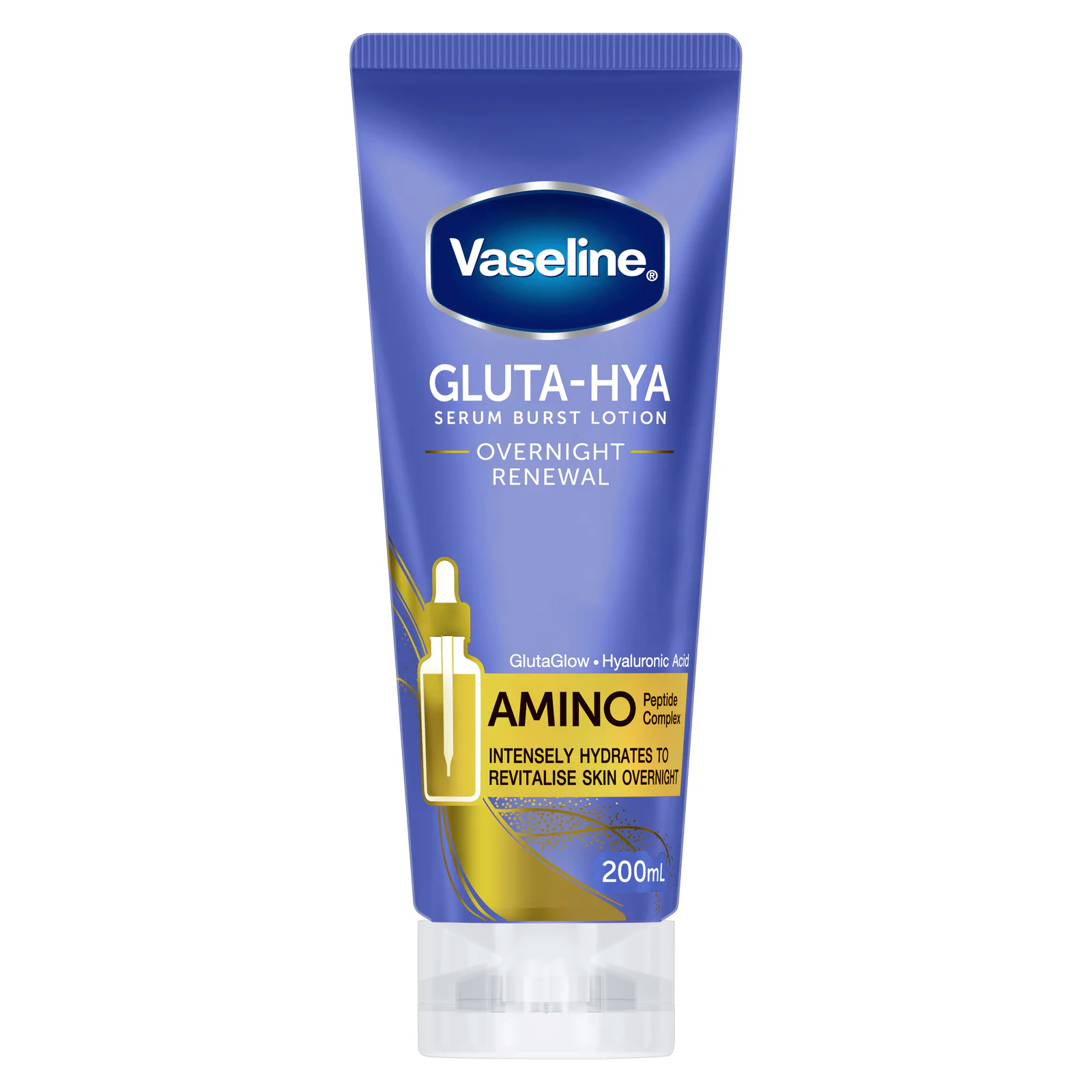 Vaseline Gluta-Hya Body Lotion Overnight Renewal 200mL