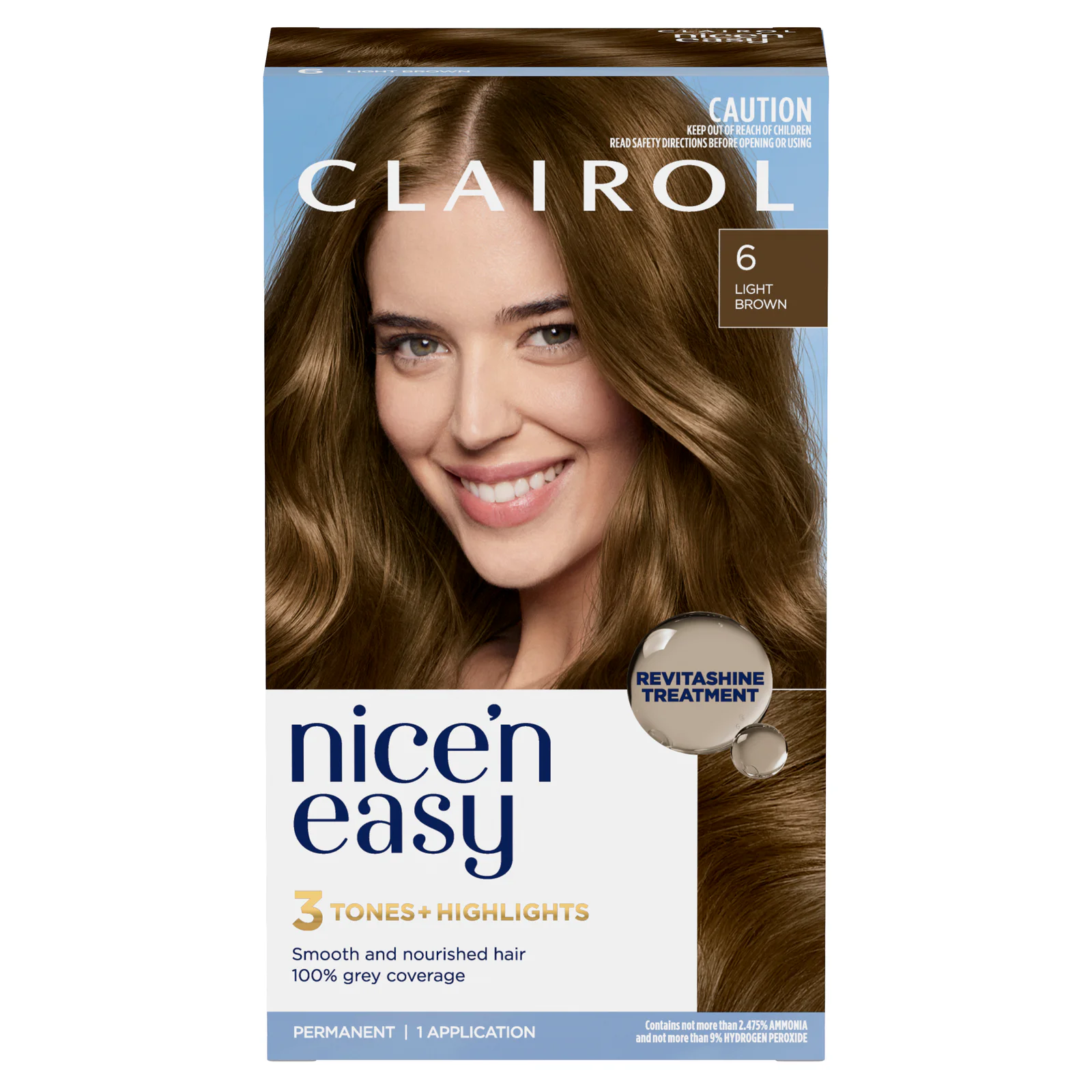 Clairol Nice'n Easy 6 Natural Light Brown 1 pack