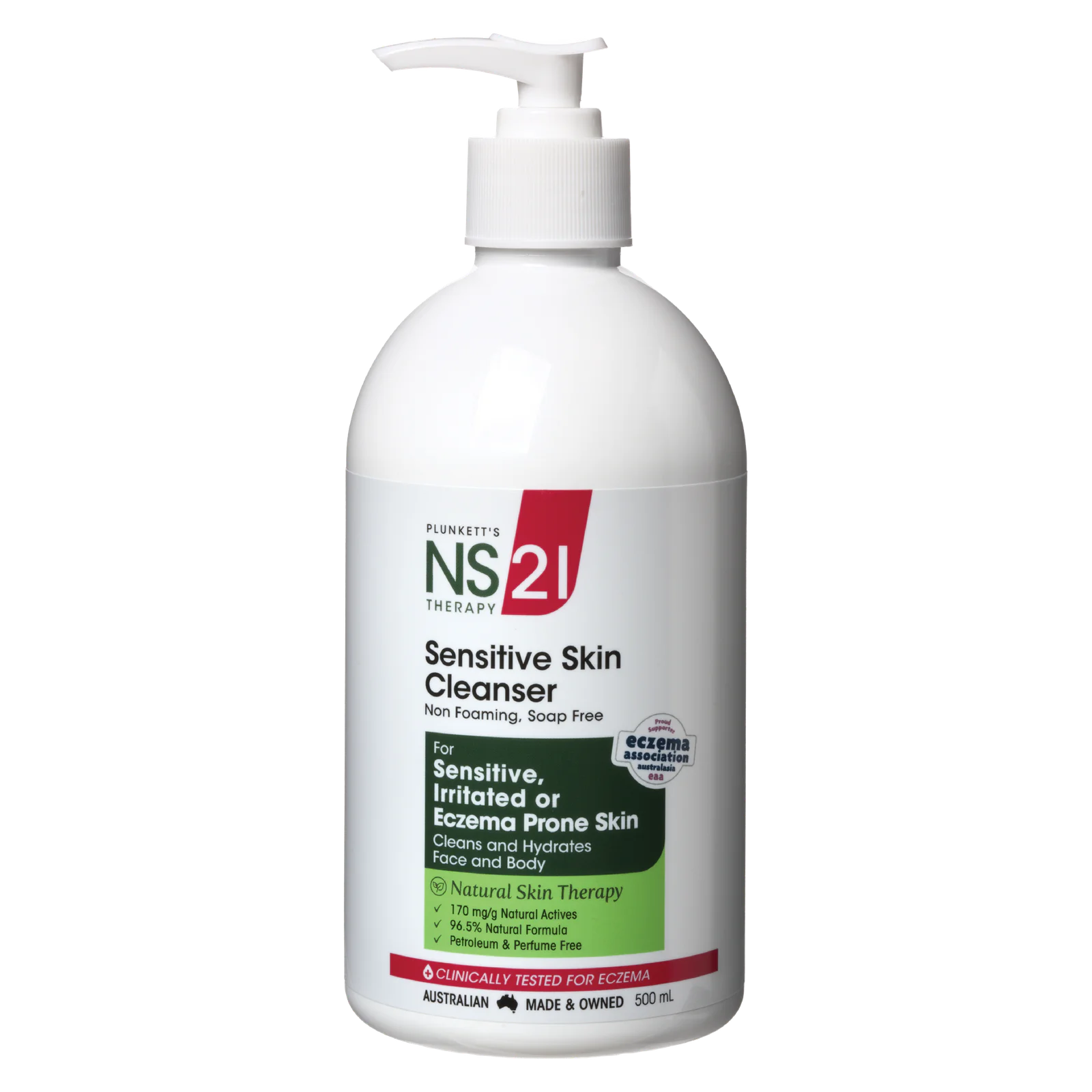 Plunketts Nutri Synergy NS Sensitive Skin Cleanser 500ml
