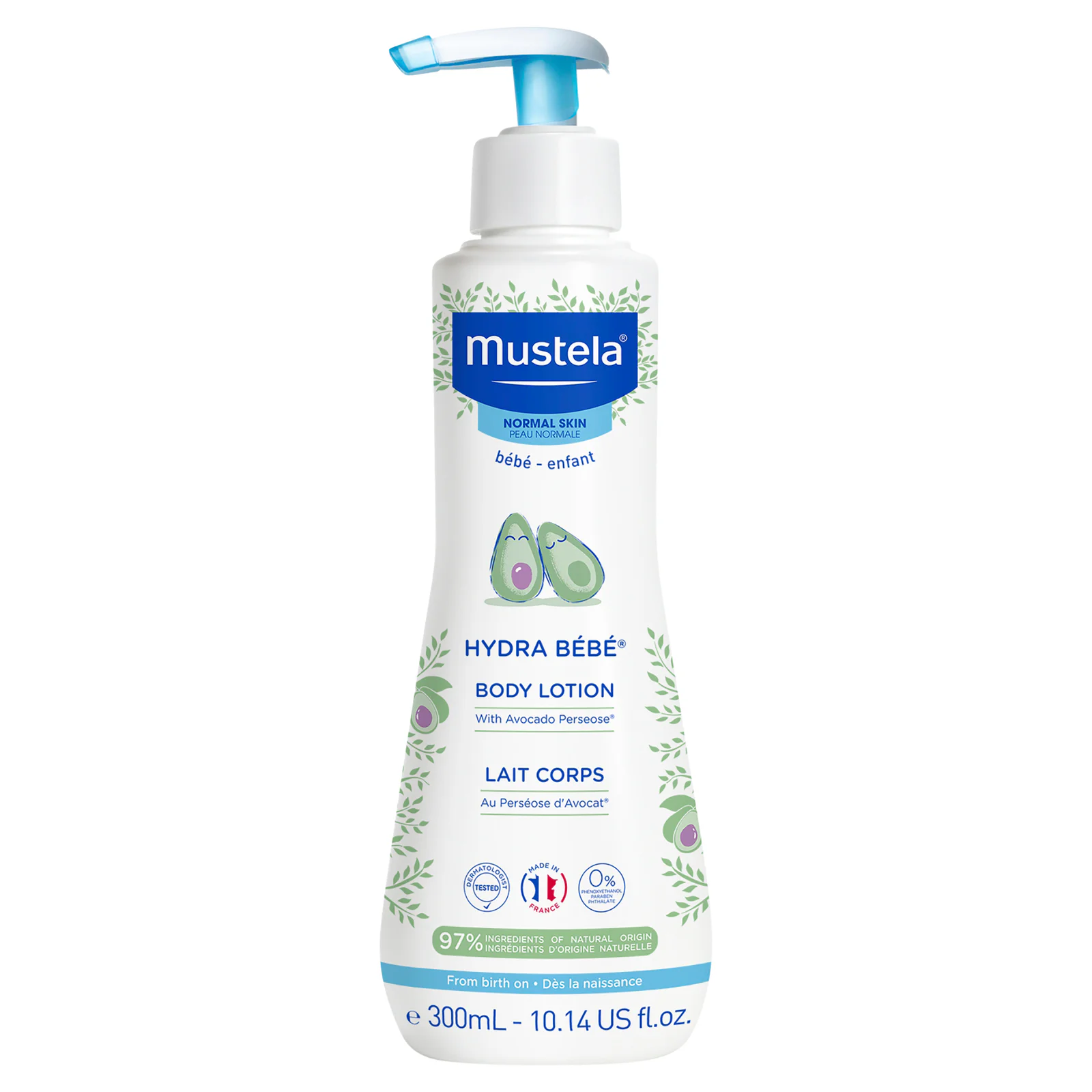 Mustela Hydra-Bebe Body Lotion Pump Bottle 300ml