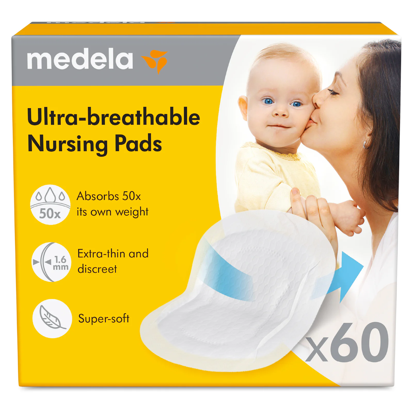 Medela Ultra-Breathable Nursing Pads 60 Pack