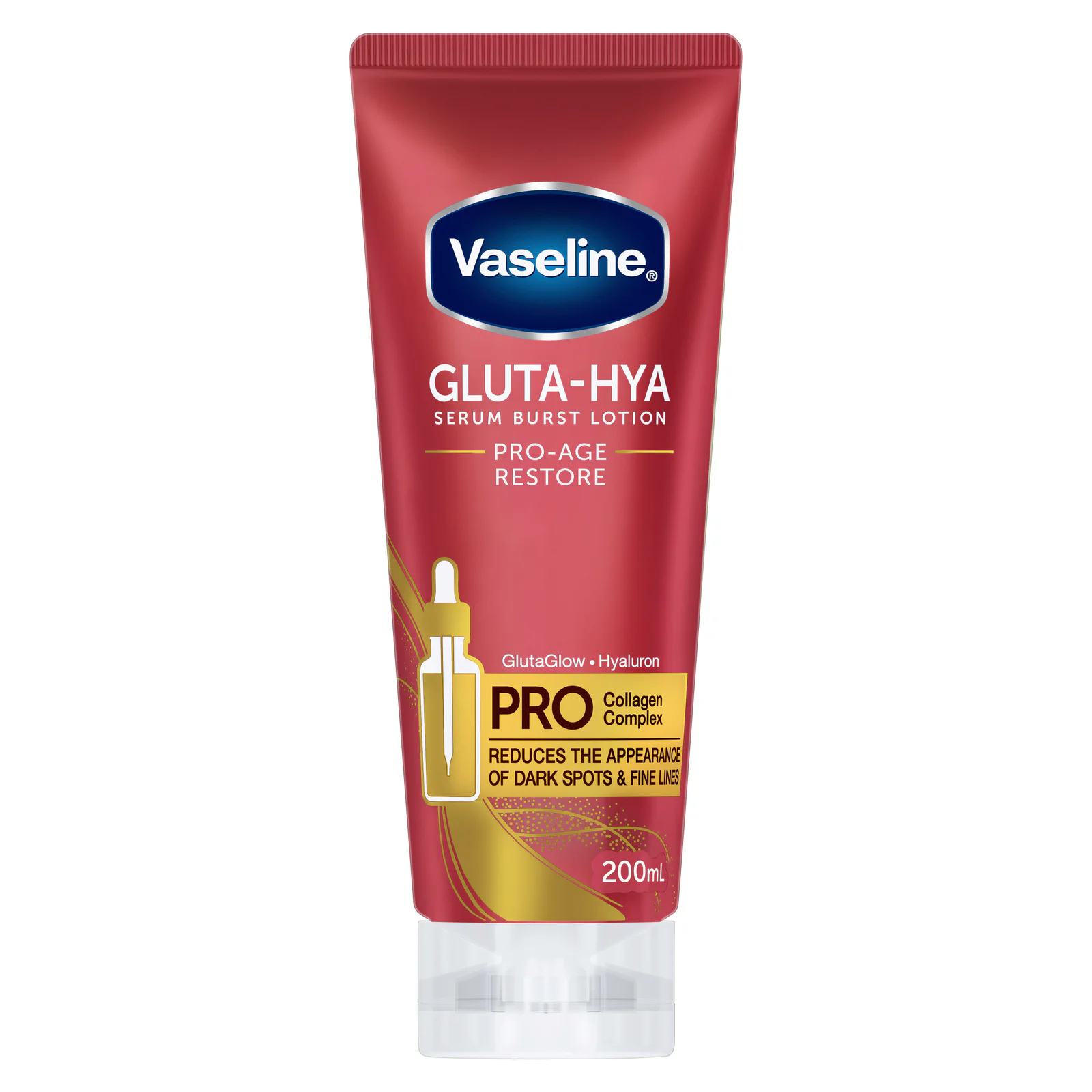 Vaseline Gluta-Hya Serum Boost Pro-Age Restore Body Lotion 200mL