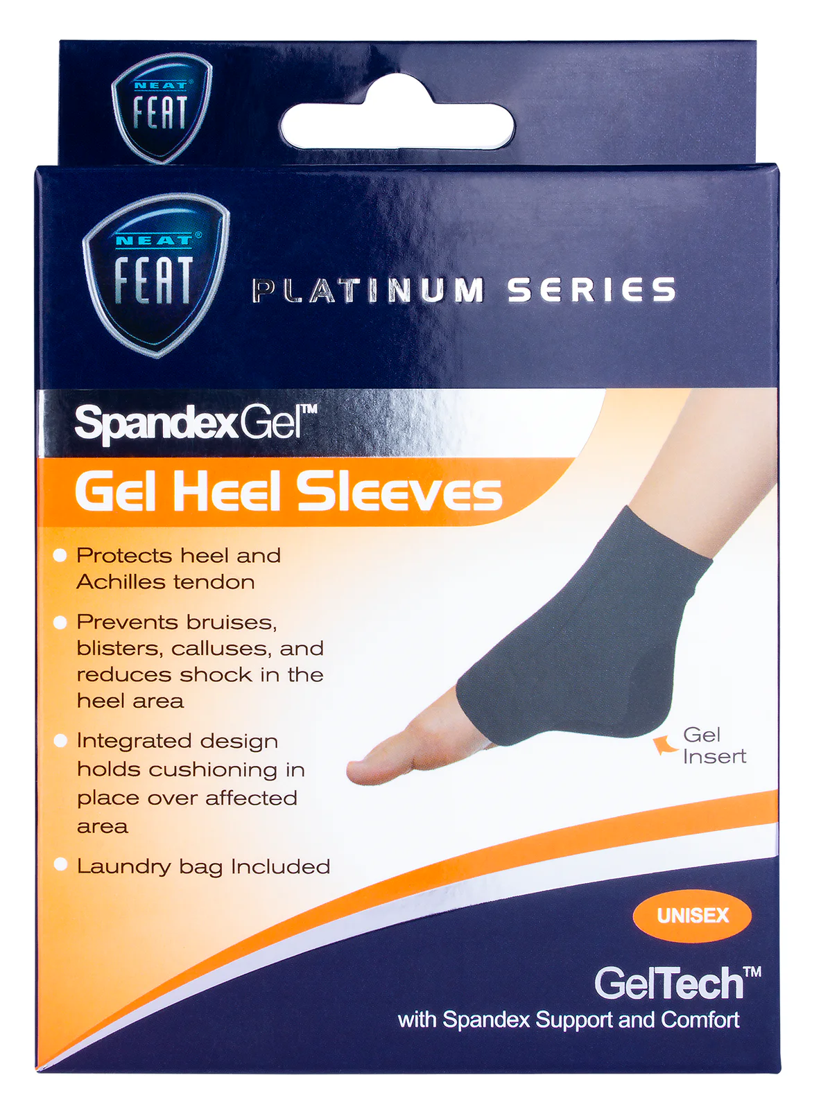 Neat Feat Spandex Heel Sleeve Large 1 pair