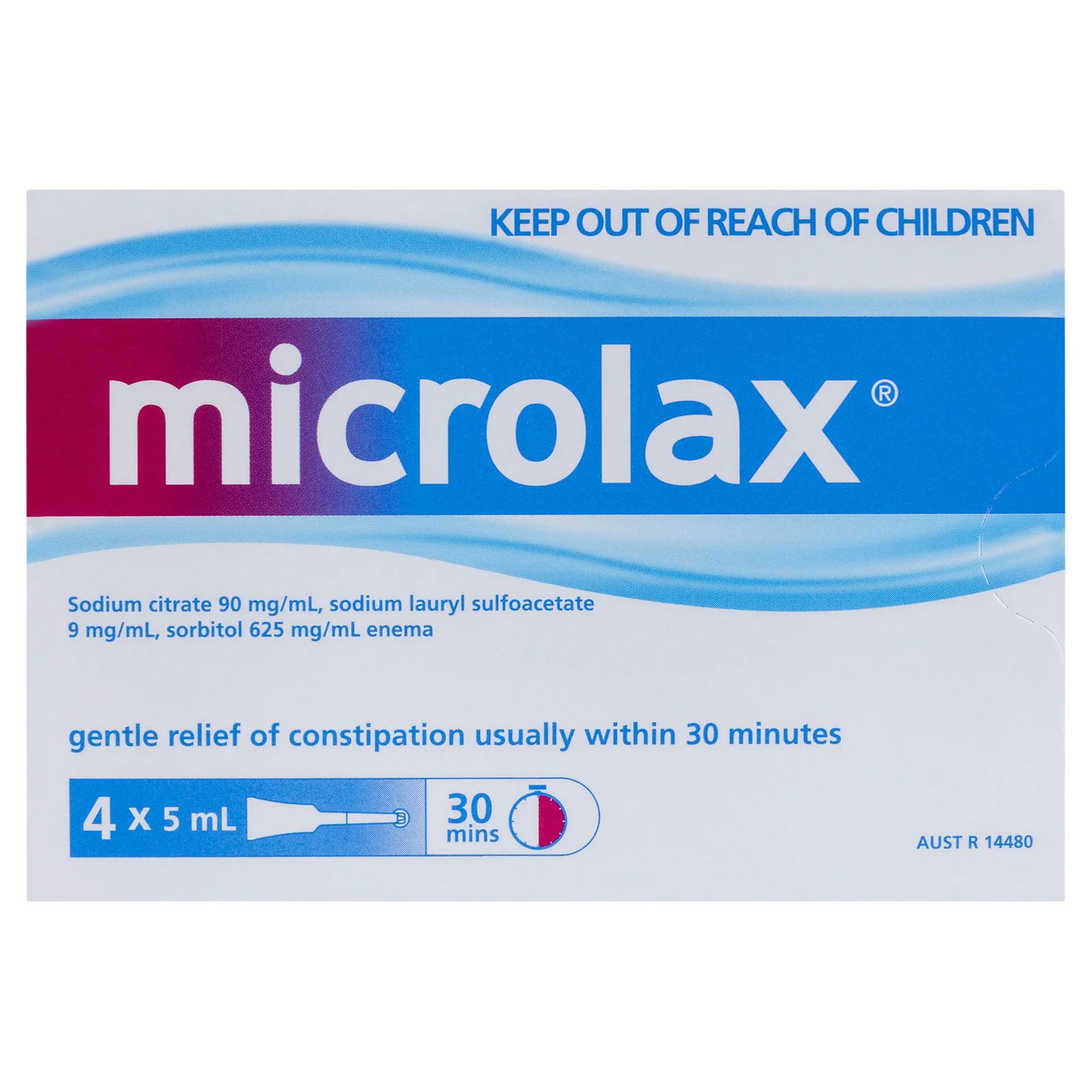 Microlax Enema 5ml - 4 pack