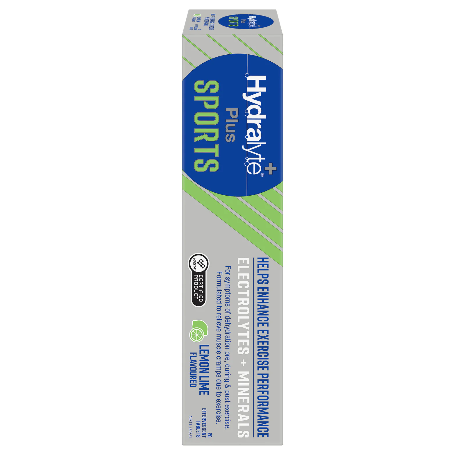 Hydralyte Plus Sports Effervescent Lemon Lime 20 tablets