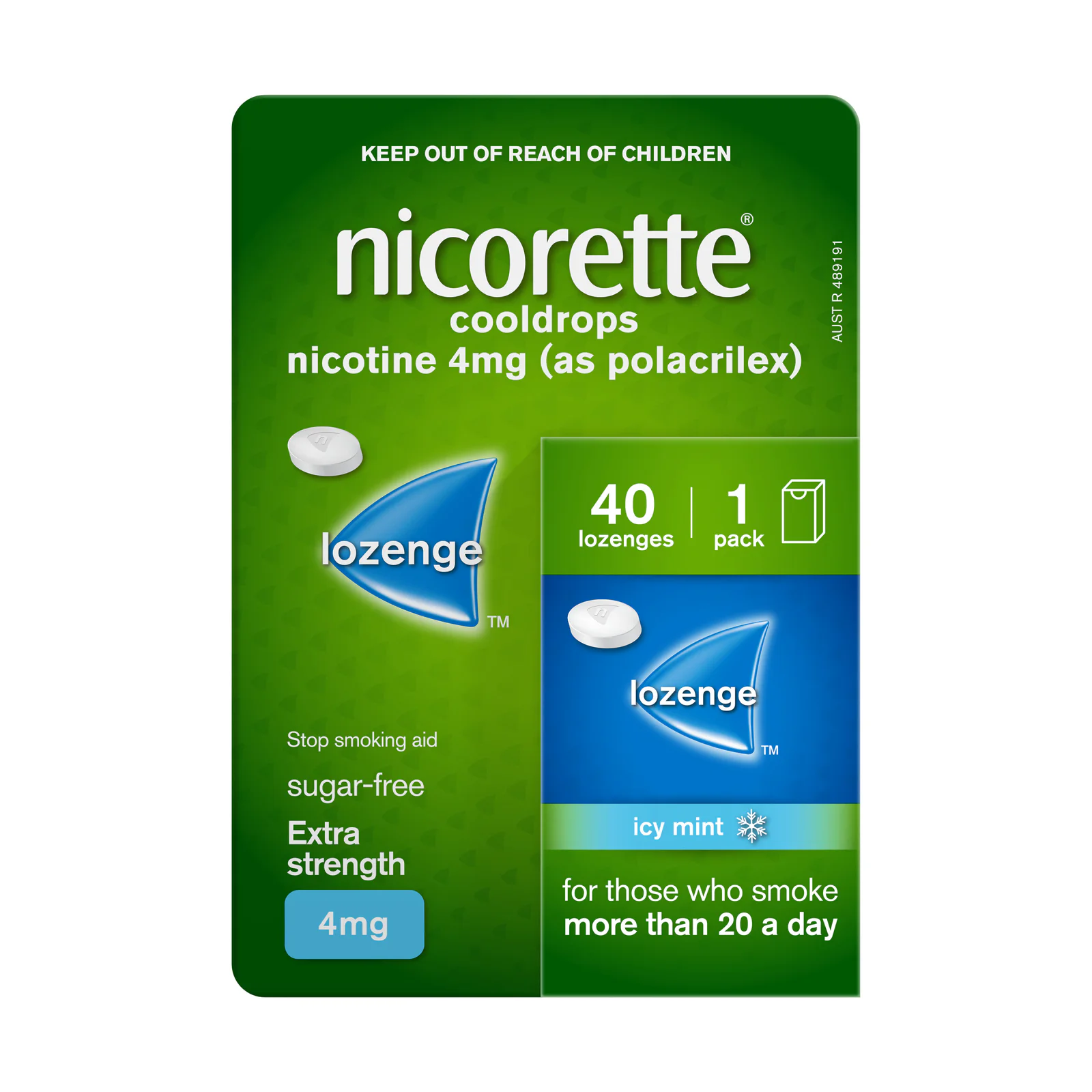 Nicorette Cooldrops 4mg - 40 lozenges