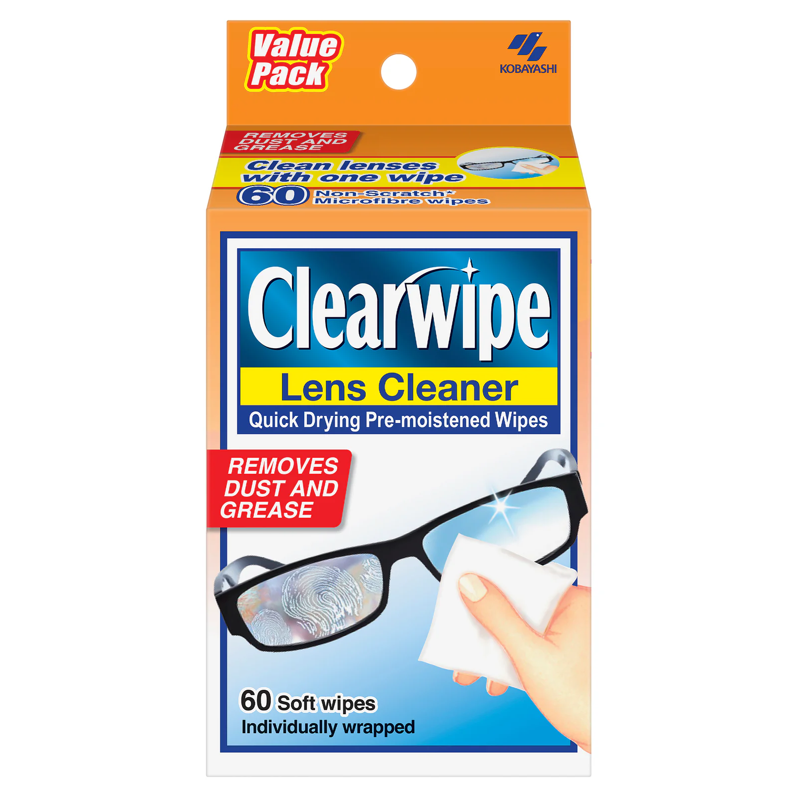 Clearwipe Lens Cleaner 60 wipes