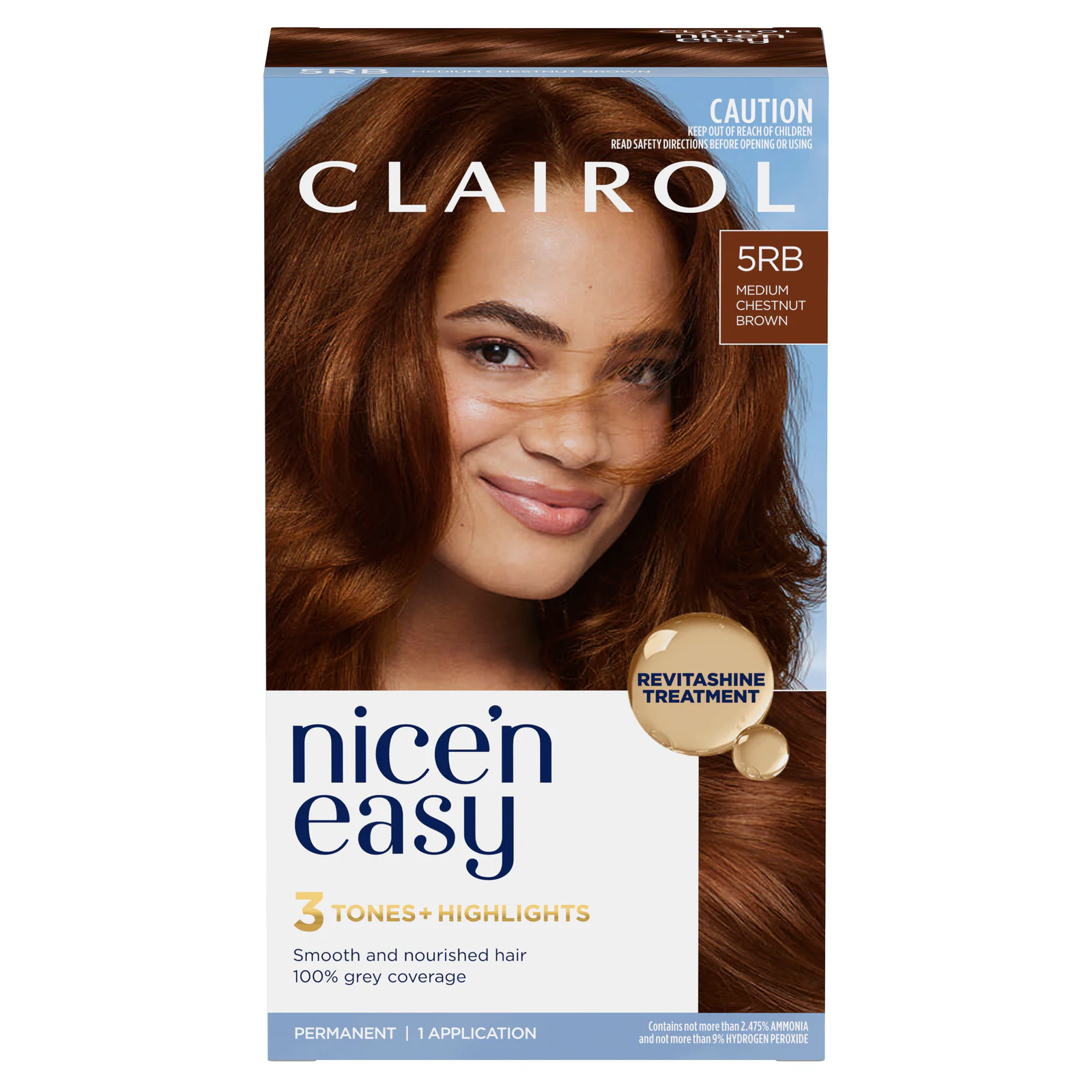 Clairol Nice 'n Easy 5RB Medium Chestnut Brown Permanent Hair Colour 1 Pack